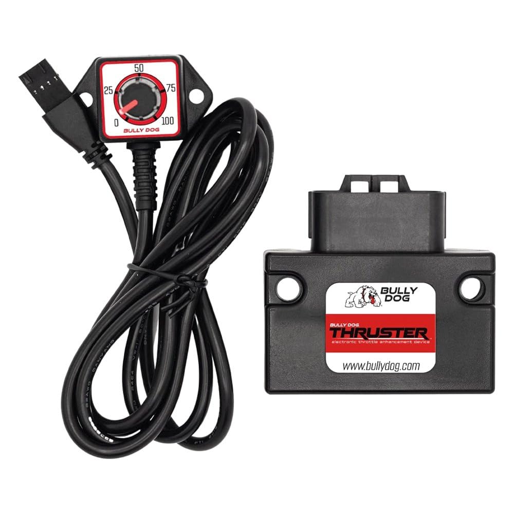 Bully Dog 49002 Thruster Throttle Booster - Boost Performance & Acceleration - Compatible With Dodge Ram 1500/2500/3500 2008-2019 - Challenger/Charger 2010-2020 - Jeep/Grand Cherokee 2010-2020