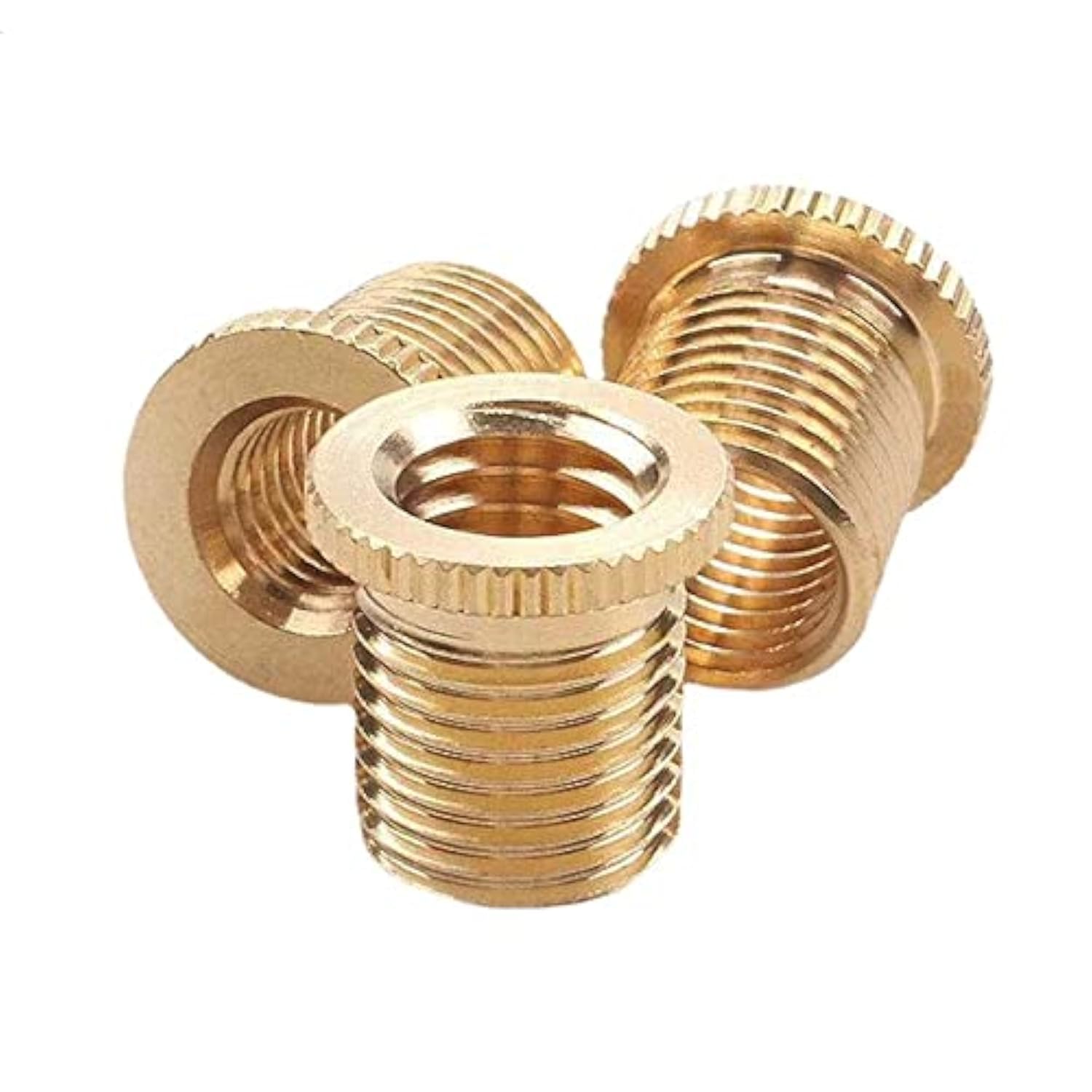 Wenjtp 3Pcs Shift Knob Thread Adapters Universal M8 X 1.25, M10 X 1.25, M10 X 1.5 Id (To M12 X 1.25 Od) Thread Gear Shifter Knob Screw Htracing