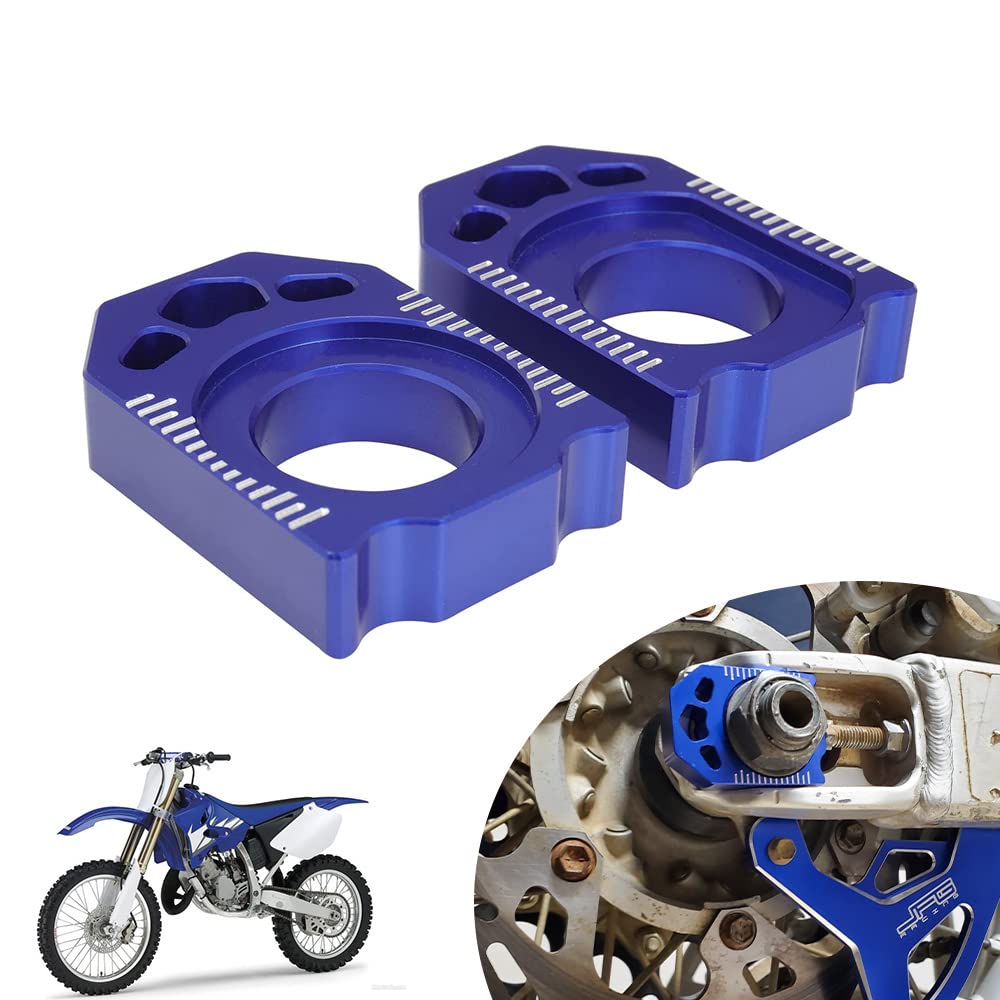 Jfg Racing Cnc Rear Axle Blocks Chain Adjuster For Yz125 Yz250 09-24/Yz125X 20-23/Yz250X Yz450Fx 16-23/Yz250X Yz250Fx 16-23/Wr250F 09 11-13/Wr450F 09 11-23/Wr250R 09-20