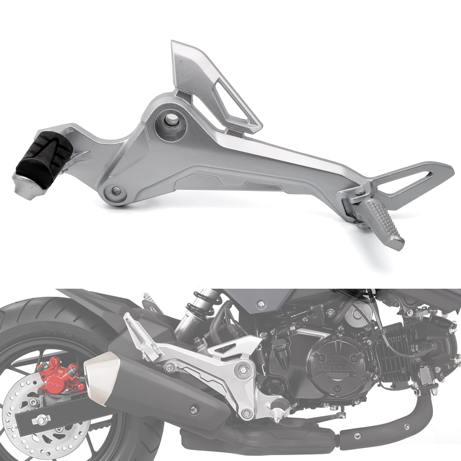 Minho Motorcycle Left Side Footpegs Pedal Footrest Assembly Fit For Honda Grom Msx125 Sf 2016-2020 Parts