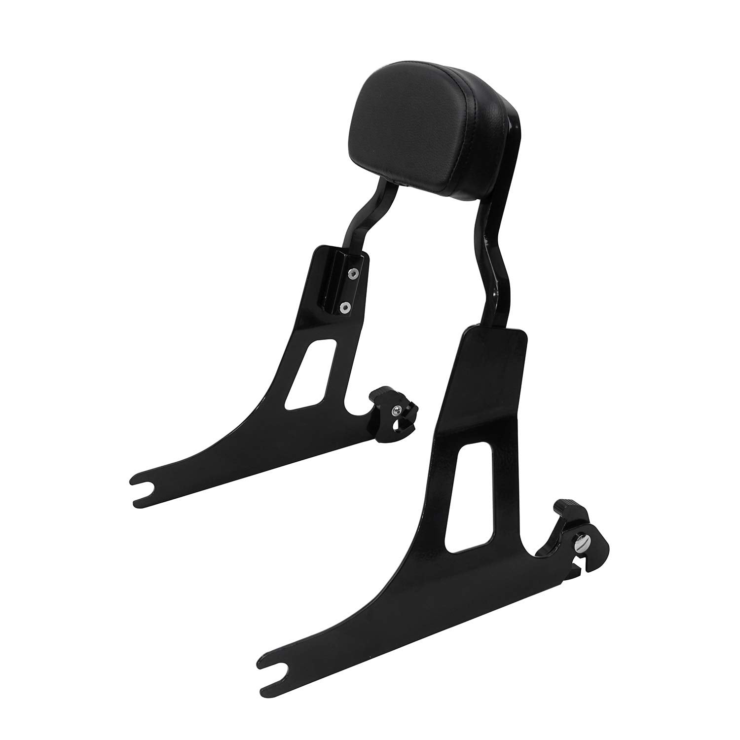 Detachable Backrest Sissy Bar For Harley 06-17 Dyna Street Bob Fxd Fxdb Fxdl Fxdls, Chopped Style, Gloss Black Finished