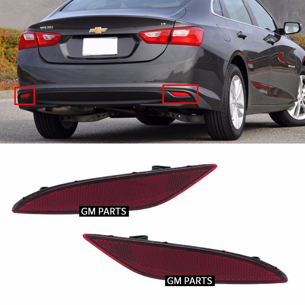 Chevrolet Rear Bumper Reflector L+R 2P For Gm Malibu 2016+ Oem Parts