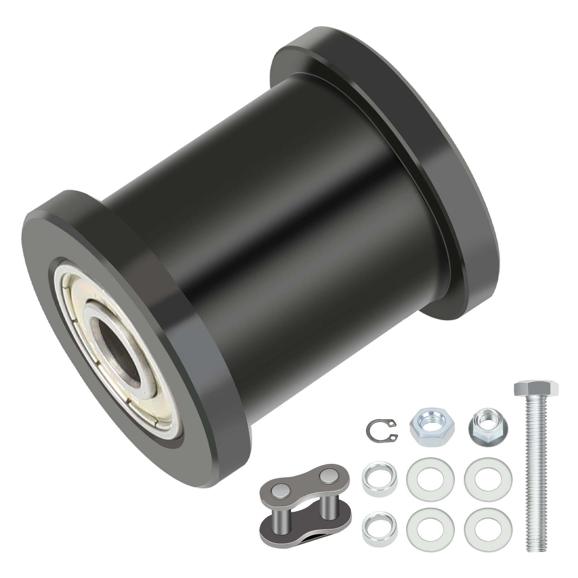 Yoxufa 8Mm Mini Bike Chain Tensioner With 1-3/4' Roller For Coleman Ct100U Cc100X Baja Doodlebug Db30 Motovox Mbx10 Mbx11 Predator 79Cc 97Cc 98Cc 100Cc 2.5 3.0Hp Powersport Mini Bike Parts