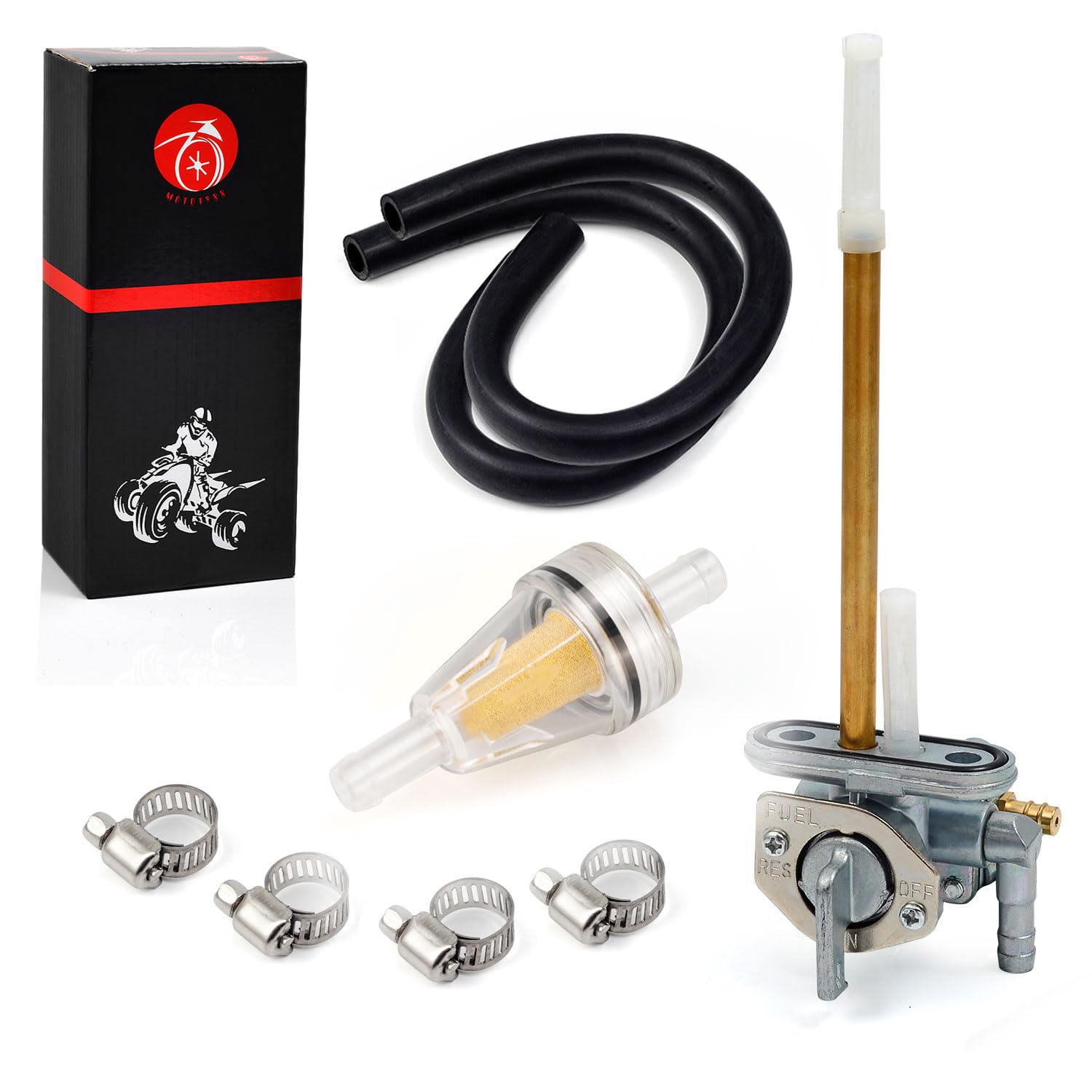 Moto1988 Fuel Tank Petcock Valve Assembly For Kawasaki Motorcycle Klr650 Kl650 1987-2018 Oem 51023-1390 51023-1148 51023-0003 51023-0715