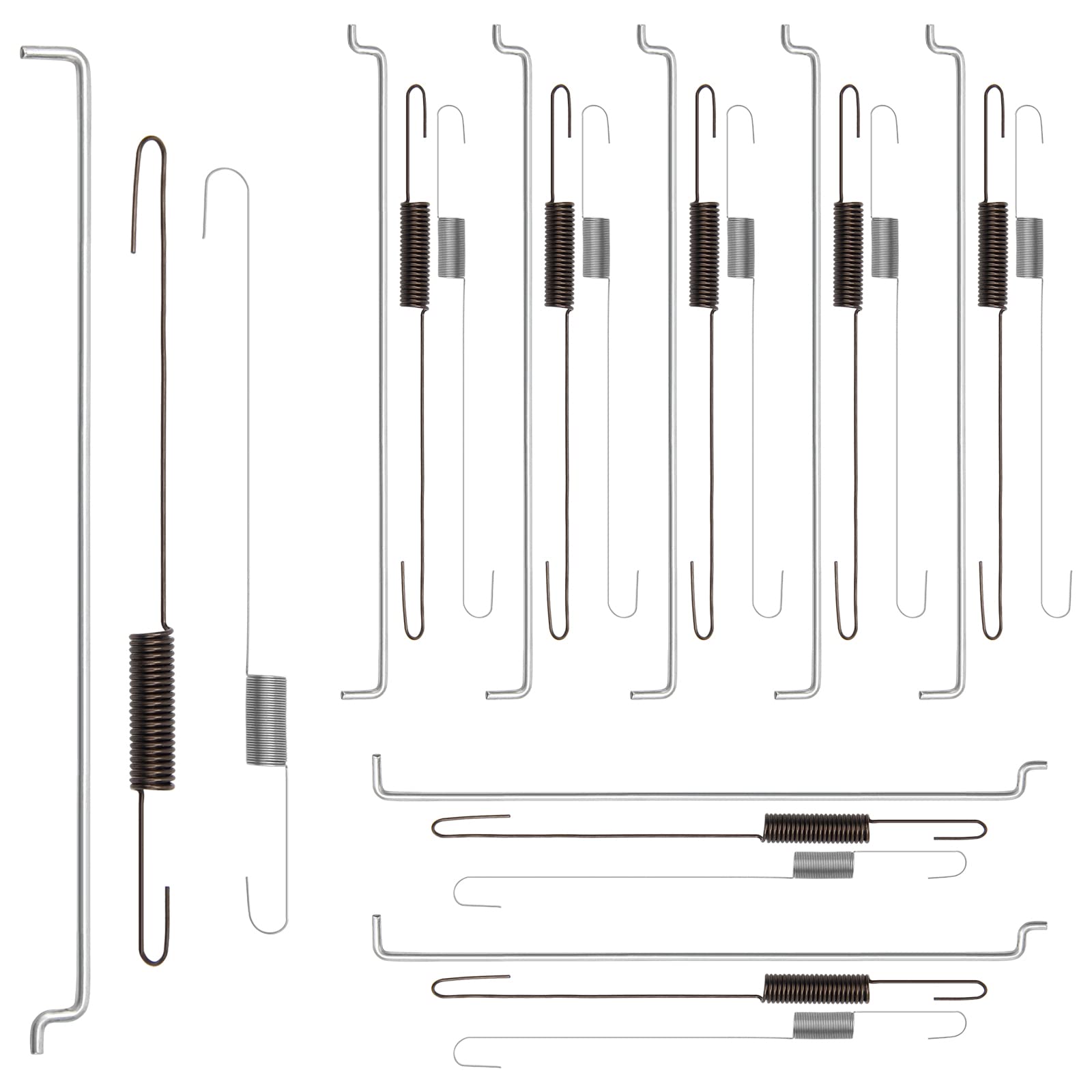 24Pcs Throttle Return Spring Linkage Kit Connecting Rod Speed Control Spring Carburetor Spring Classification Governor Spring Compatible With 168F/ Gx160/ Gx200/ 170F/ Gx210,Gasoline Engine