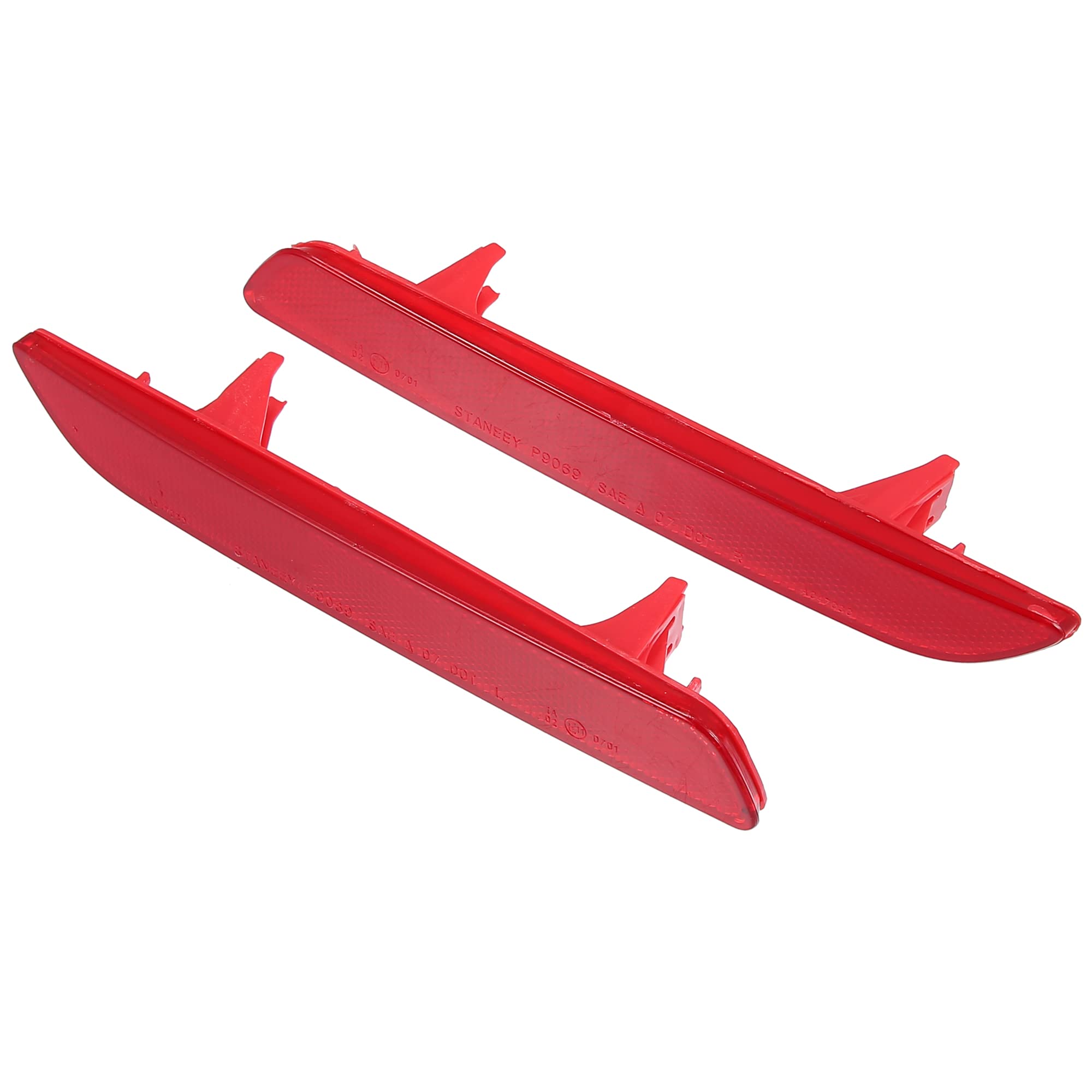 A Absopro Rear Bumper Reflector Light 33505-Swa-J01 For Honda Cr-V 2010 2011 Left Right Side Red 1 Pair