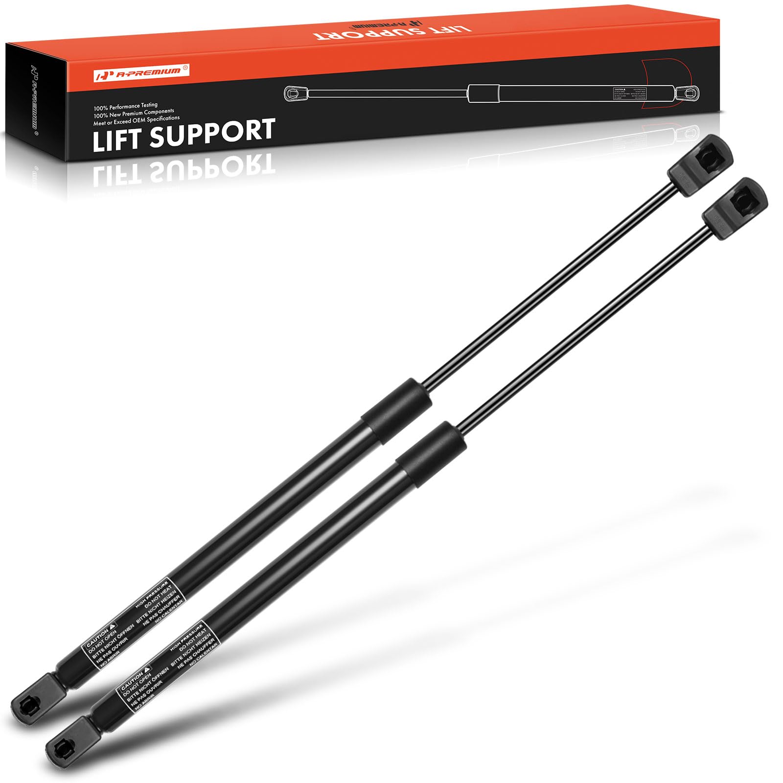 A-Premium Front Hood Lift Supports Shock Struts Compatible With Ford Model - F250 F350 F450 F550 Super Duty, 2017 To 2022 - Replace# Hc3Z16C826A, Hc3Z16C826B(2Pc Set)