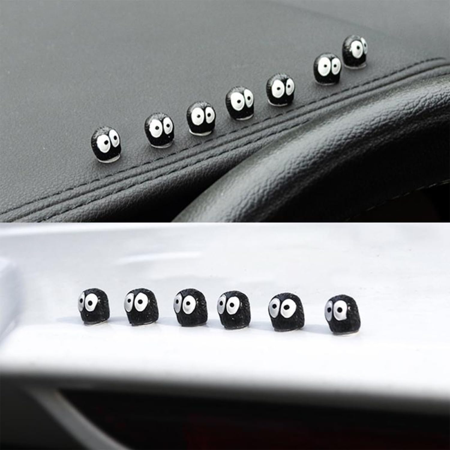 Dimpola Cute Soot Sprites - Car Rearview Mirror Accessories For Car Interior Decoration Dashboard Car Ornament Funny Gifts For Cute Car Mirror Interior Decors (25 Pcs)