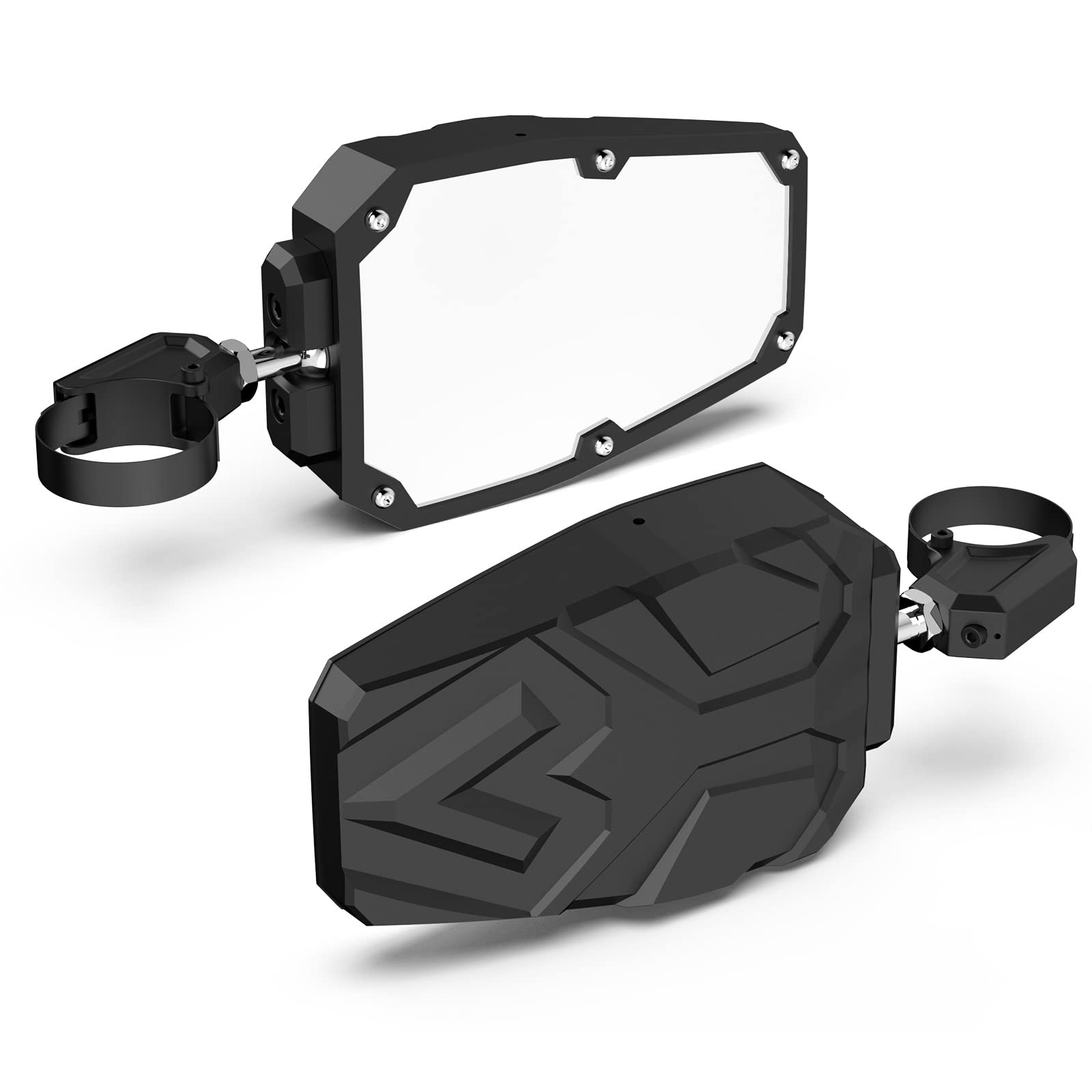 Utv Side Mirrors With 1.65' -2' Roll Bar, Txzsxs Rzr Side Mirrors Compatible With Polaris Rzr, Can Am Maverick X3, Kawasaki Teryx, Talon, Arctic Cat Wildcat, Gator, Cfmoto, Pioneer Rhino, Yamaha Yxz