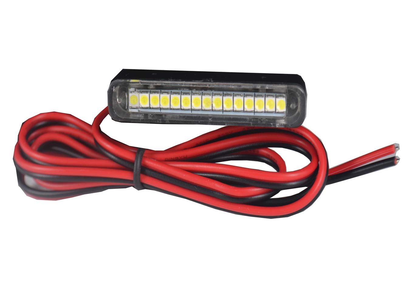 Kingshowstar 1X Motorcycle License Plate Light, Super Bright 15 Led Tag Lamp Waterproof Plate Light For Motorcycle Turck License Plate Light, Backup Light, Tail Light