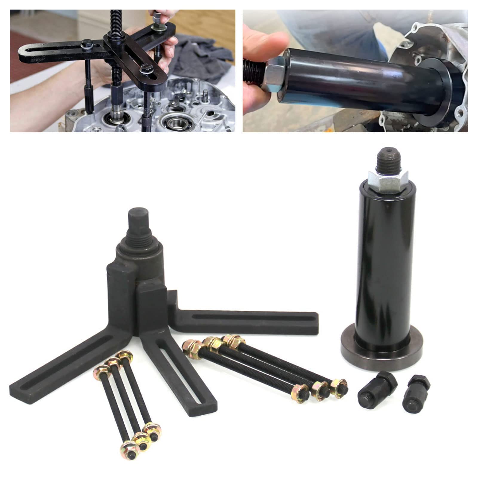 Ryanstar Racing Crank Case Splitter Separator And Crank Puller Installation Tools Off Road Vehicle Auto Supplies With C-Clip Adapter