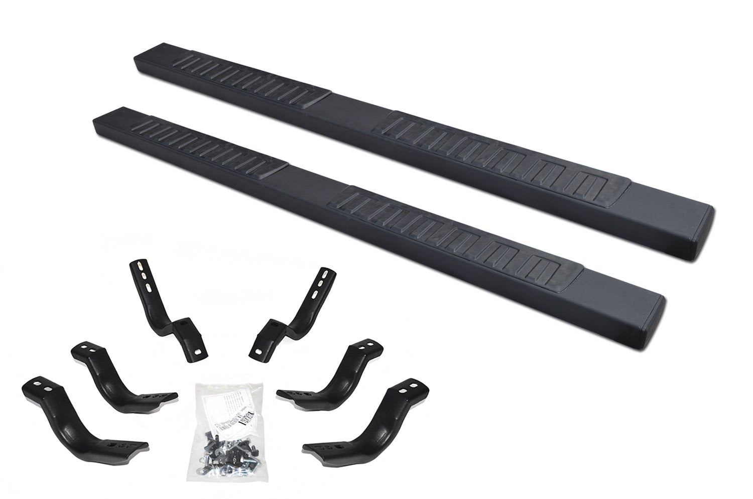 Go Rhino 6' Oe Xtreme Ii Sidesteps & Brackets | Galvanized Steel, Textured Black | 6862404787T | Fits 2019-2025 Chevrolet Silverado & Gmc Sierra Crew Cab (See Description)