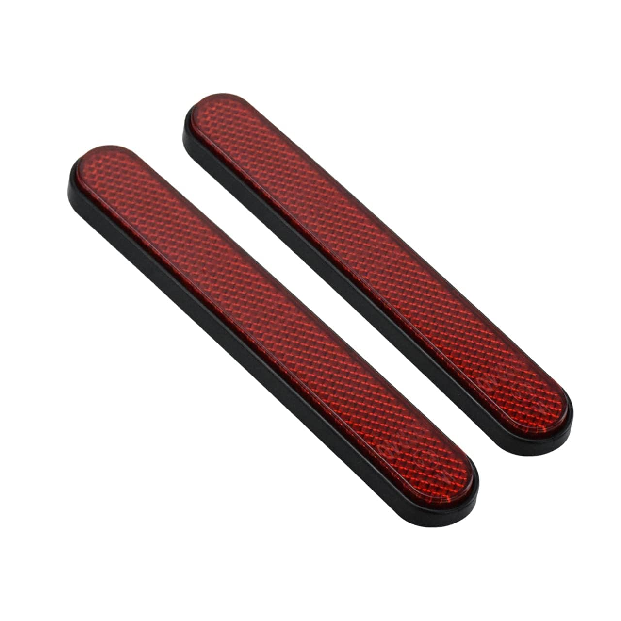 Hcmotorku Motorcycle Front Fork Reflector Lower Legs Slider Saddlebag Reflector Cover Fit For Harley Touring Dyna Softail Sportster Xl 883 1200 Red