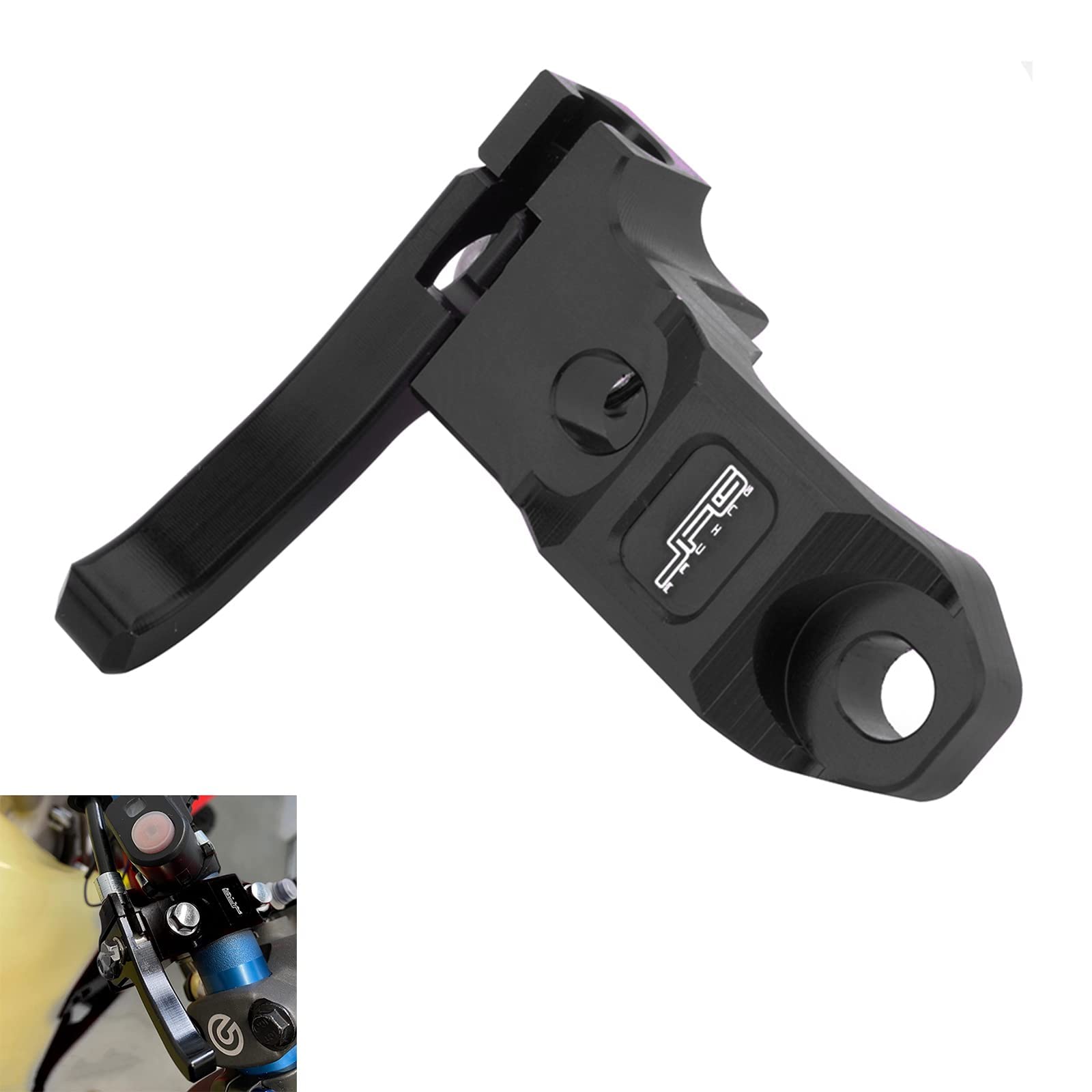 Anxin Hot Start Lever Rotating Bar Clamp Cnc For Cr Crf Xr Kdx Klx Kx Drz Rm Rmz Ttr Wr Yz Motorcycle Dirt Pit Bike - Black
