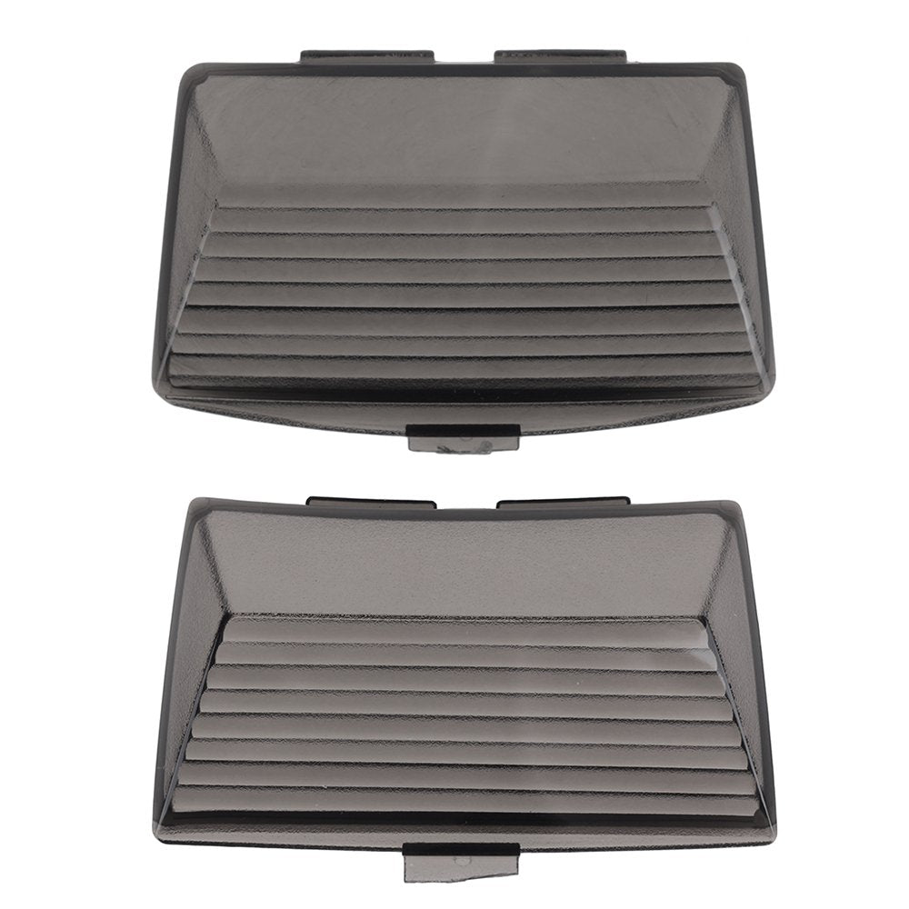 Nthreeauto Smoked Fender Tip Light Lenses Cover Mud Guards Lights Compatible With Harley Flhr Flht Flstc(Front & Rear)