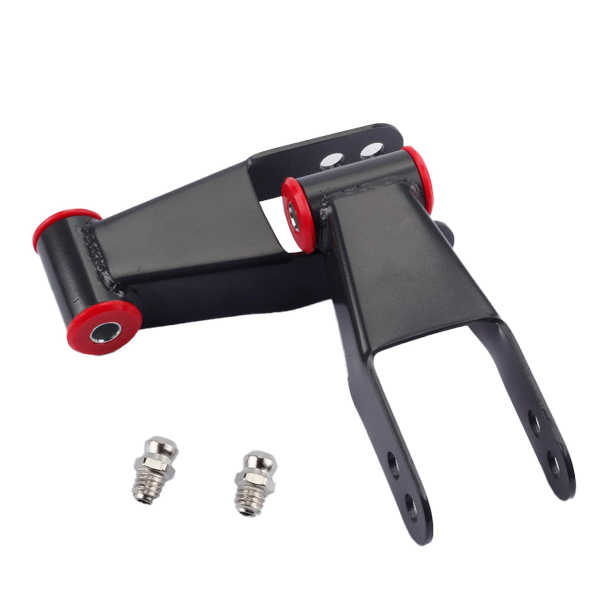 Dasbecan 2 Inch Suspension Rear Lowering Shackle Kit Compatible With Chevy Silverado Gmc Sierra 1500 C1500/C2500 1988-2018 Replace# 410520