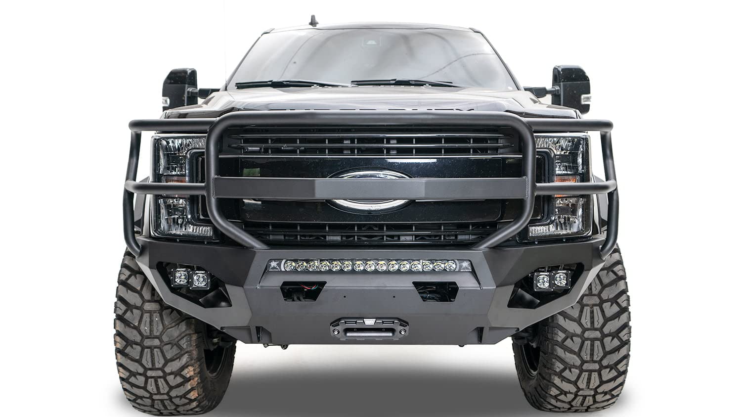 Fab Fours 10-18 Ram 2500/3500(19 Classic) Hd Matrix Front W/Full Grill Guard, Black (Dr10-X2950-1)