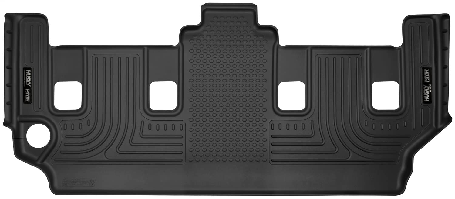 Husky Liners X-Act Contour Floor Mats | Fits 2008-2016 Chrysler Town & Country, 2008-2020 Dodge Grand Caravan | 3Rd Row, 1-Pc Black - 55321
