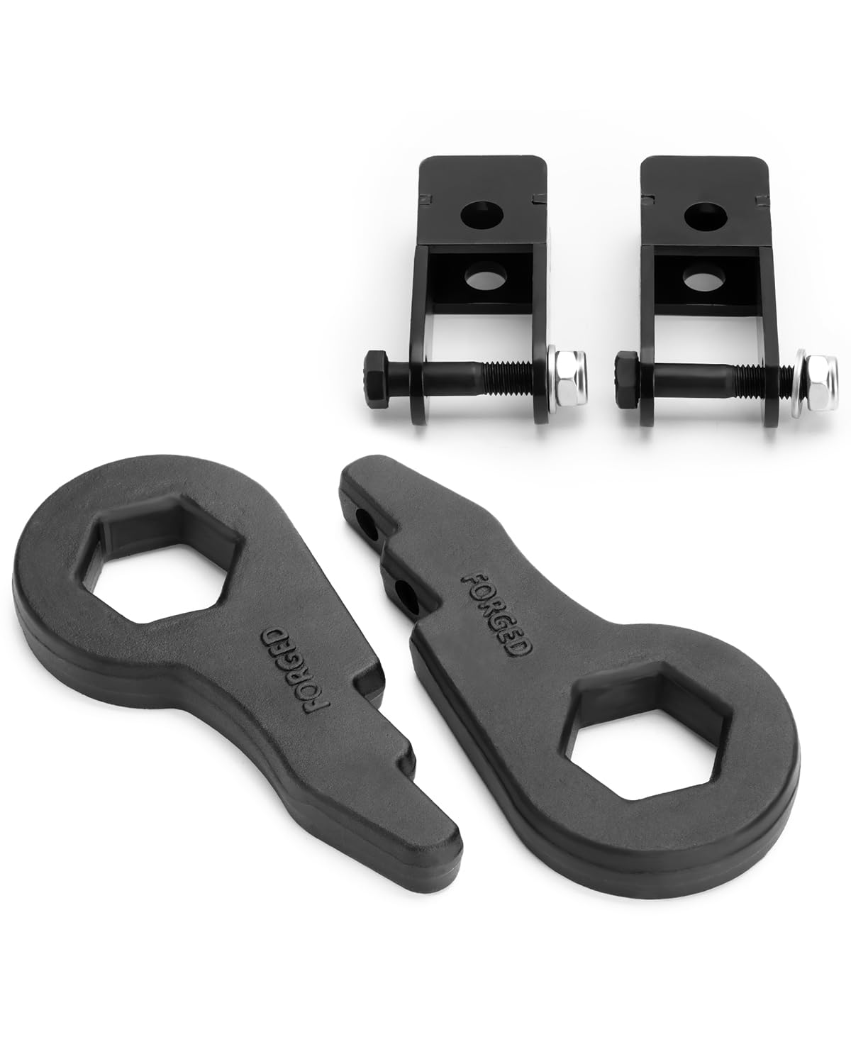 1-3' Torsion Bar Keys With Shock Extenders Brackets Compatibility With 1999-2007 Chevy Silverado 1500 4Wd, Gmc Sierra 1500 4Wd, Dynofit 1-3 Inch Adjustable Suspension Leveling Lift Kits For Tahoe 1500