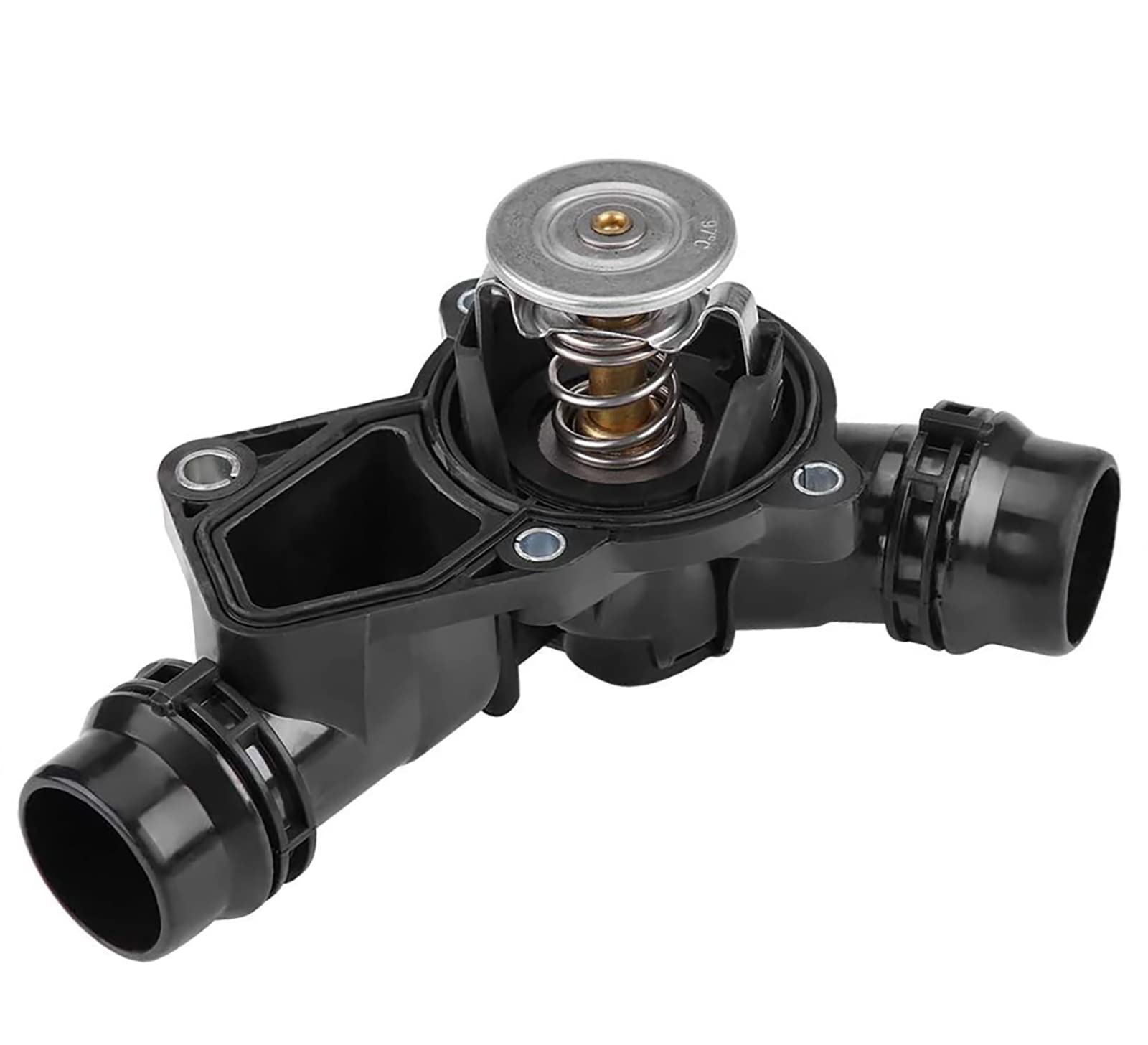 Thermostat Assembly With Housing Compatible With Bmw E46 E39 X5 X3 Z3 Z4 325I 330I 525I 530I,Thermostat Housing Assembly, Replace # 11537509227 11530139877 11531437040 11531436823 11534509763