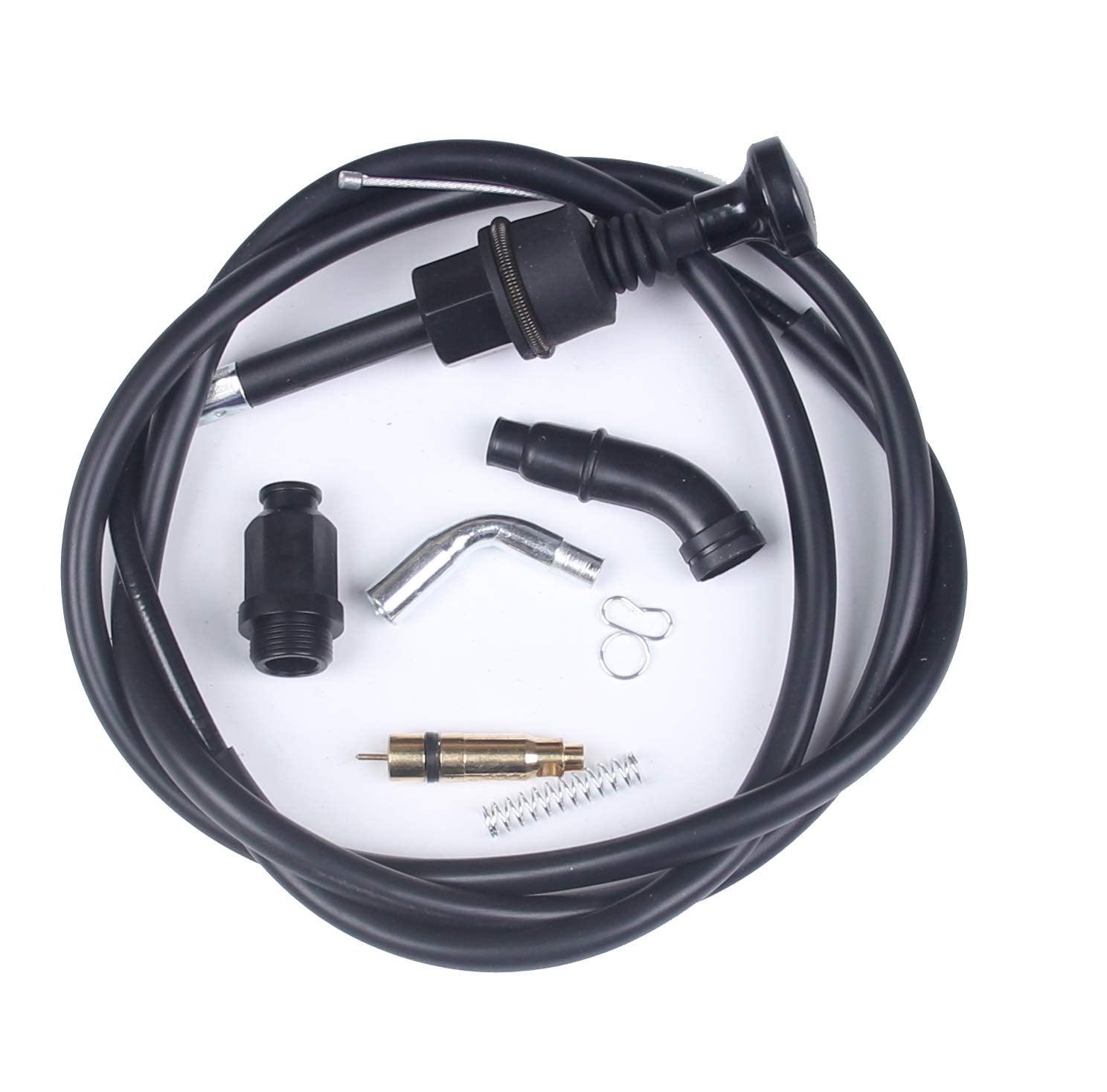 Bh-Motor New Carburetor Plunger Choke Starter Valve Choke Cable Kit For Honda Trx450 Foreman Es 4X4 Electric Shift 1998-2004