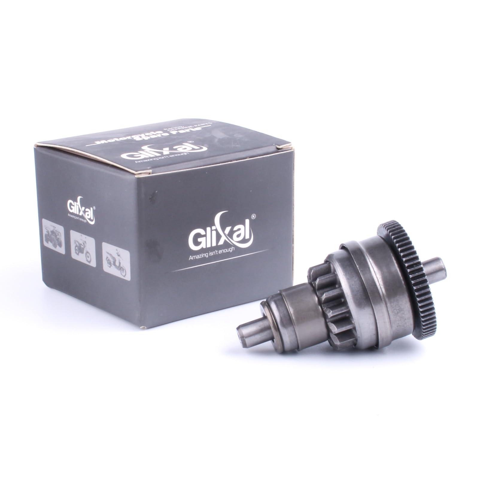 Glixal Atmt1-170 Starter Clutch Bendix Gy6 49Cc 50Cc 139Qmb 1P39Qmb Chinese Scooter Moped Atv Taotao Jcl Bms Jonway Dongfang Tank Roketa