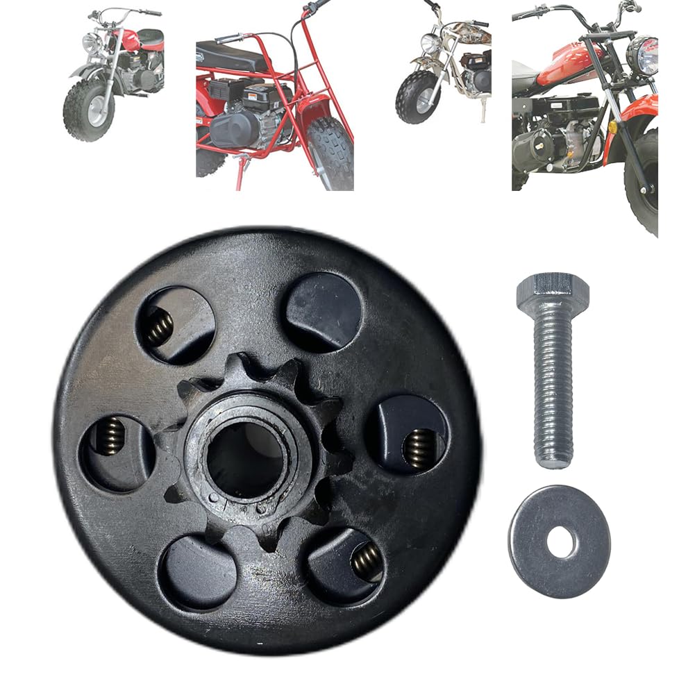 Qymoto 10 Tooth Clutch 16Mm Bore 10T Fit For Oem Size Coleman Ct200U Ct200U-Ex Axis 200 Centrifugal Mini Bike Clutch (Not Fit 3/4' Or 5/8' Bore Shaft Ct200U)
