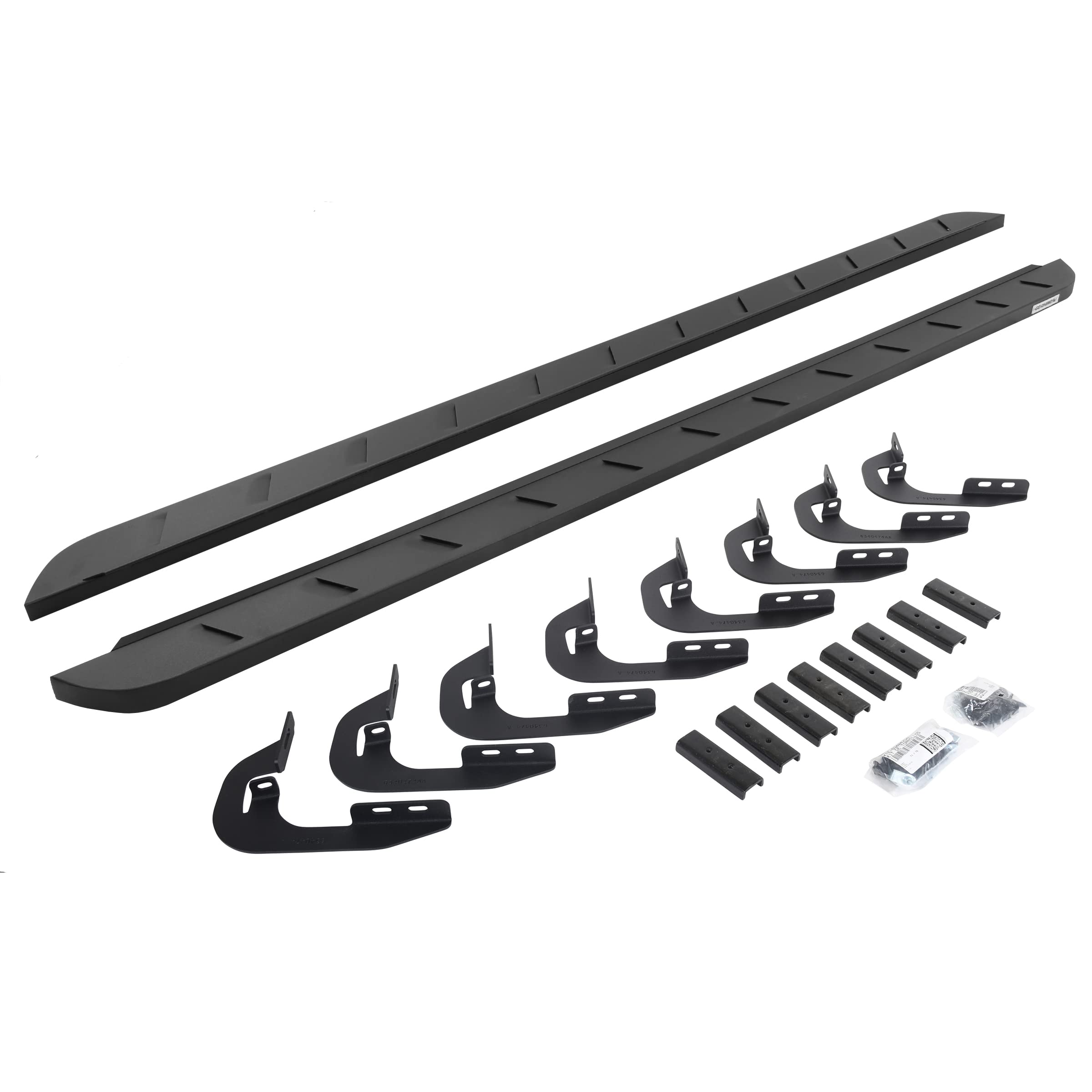 Go Rhino 63405880Spc Rb10 Slim Line Running Boards With Mounting Brackets Kit For 14-19 Gmc, Chevrolet (Crew Cab Pickup/Extended Cab Pickup)