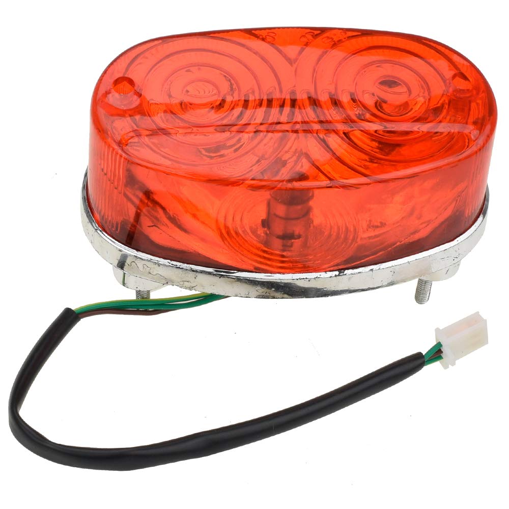 Hiaors 3 Wires Rear Tail Lights For Kids Chinese Atv 50Cc 70 90 110 125 150 200 250Cc Chinese Taotao Roketa Sunl Jcl Coolster 3125 3125B 3125R Quad 4 Wheeler