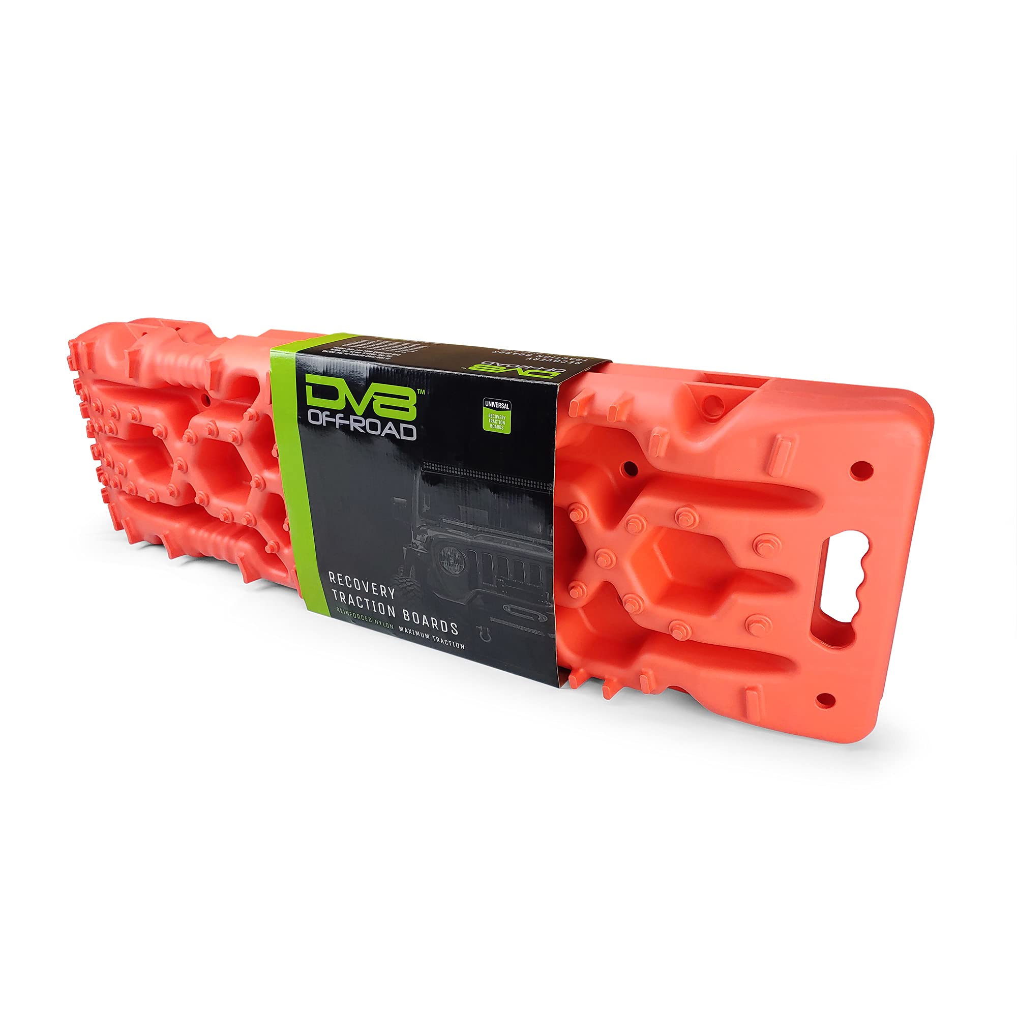 Dv8 Offroad | Rtb1-01Rd | Offroad Traction Boards | Compatible With Trucks, Car, Suv And Utv | Set Of 2 Boards | 10 Ton Weight Rating | Stackable | Storage Bag Included