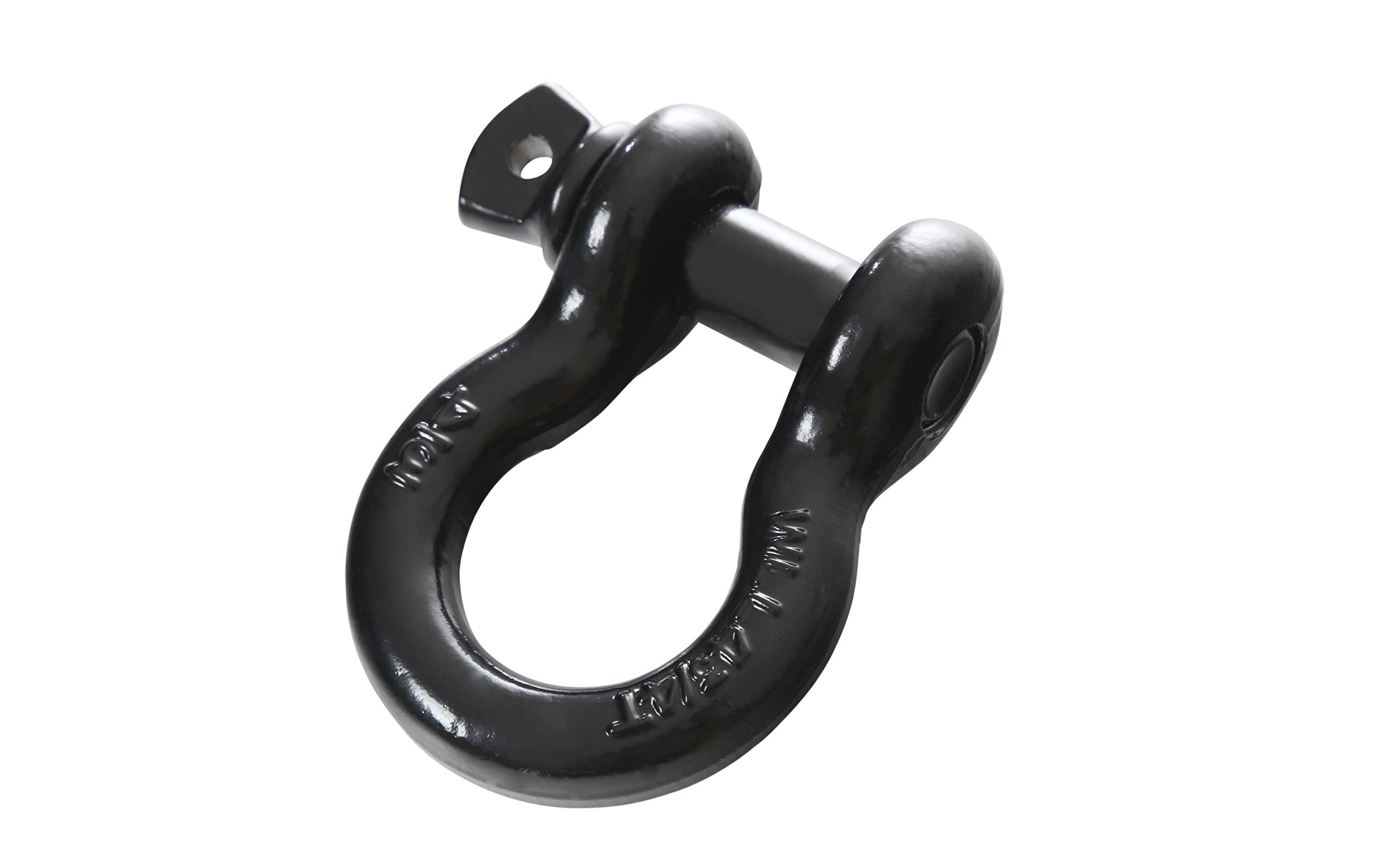 Overland Vehicle Systems Recovery Shackle 3/4' 4.75 Ton - Black Two Stage Powder Coat Finish - Universal Fitment - Used For Automotive Recovery And Towing