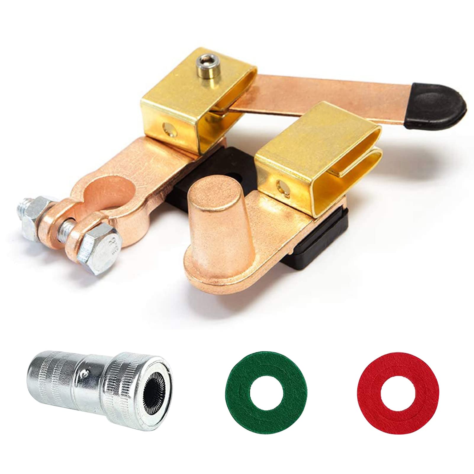 Gogonfly Top Post Battery Disconnect Switch, 12V 24V Knife Blade Master Switch, Battery Cut Off Shut Off Kill Switch For Car Marine Boat Rv Atv Motorcycle Vehicle (Horizontal And Vertical)