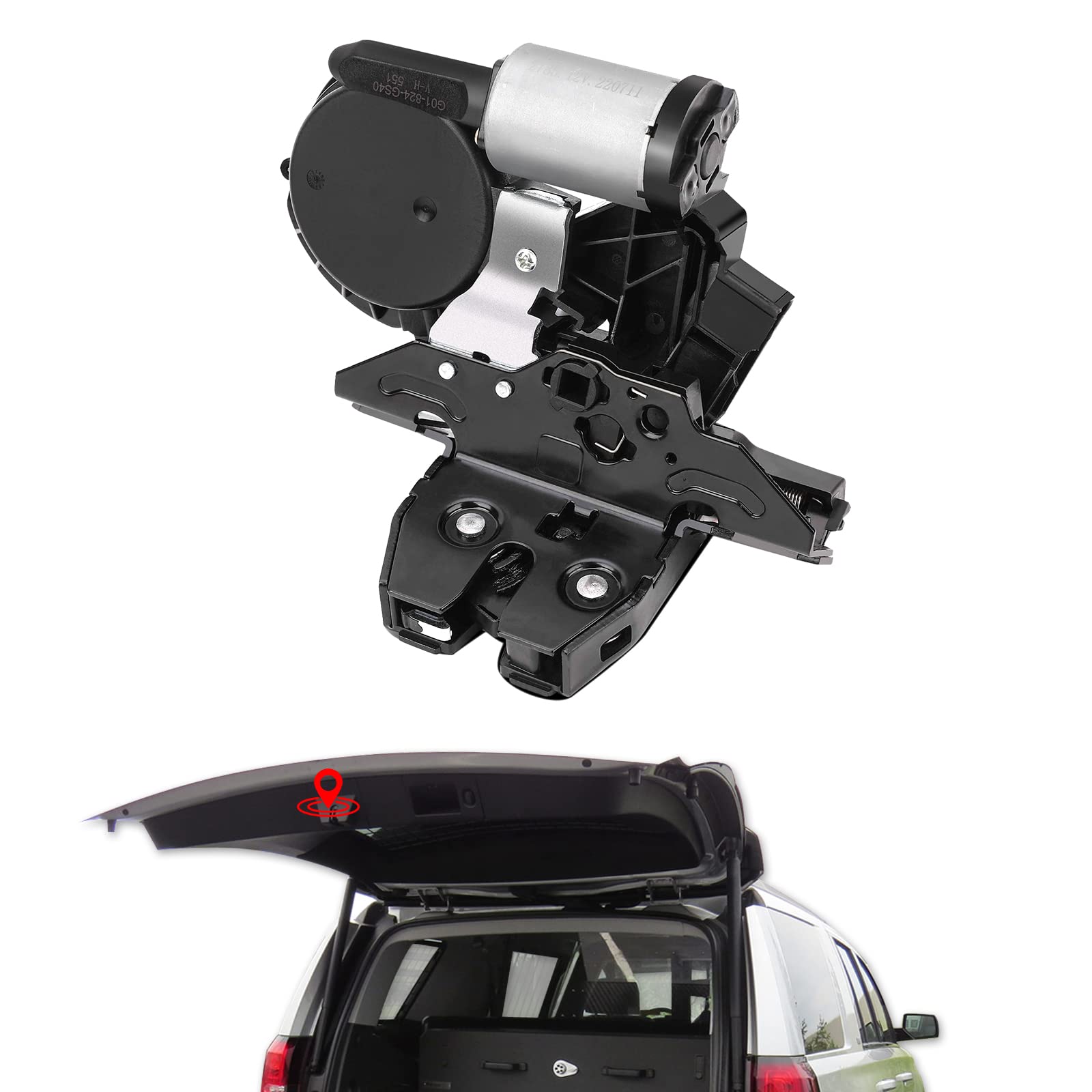 Trunk Latch Assembly For Chevy Suburban Tahoe Equinox Traverse Gmc Yukon Acadia Terrain Cadillac Escalade Xt5 Buick Regal Enclave Rear Back Hatch Latch Tailgate Lock Actuator Replace 13527320 13519125