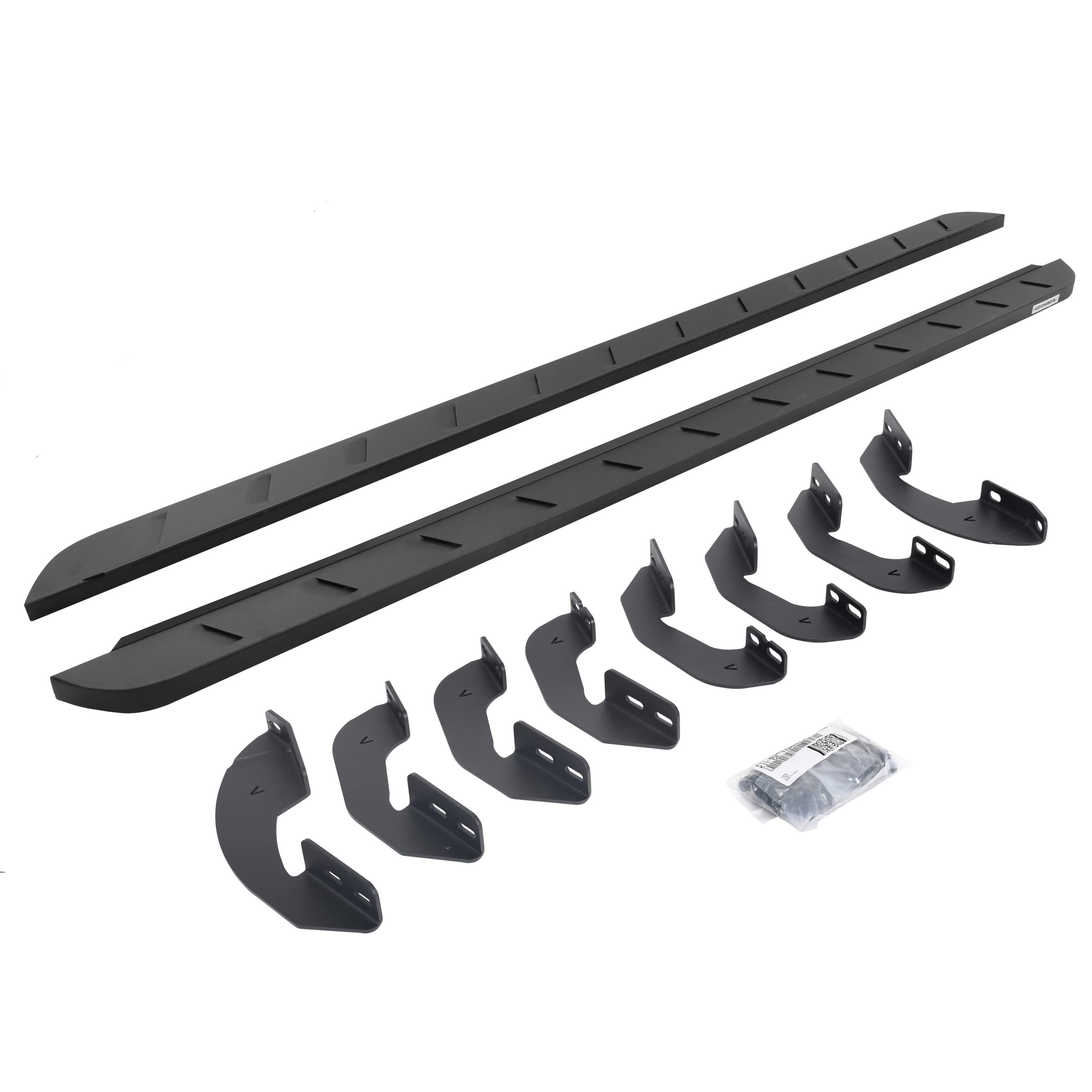 Go Rhino 63441687Spc Rb10 Slim Line Running Boards With Mounting Brackets Kit - Crew Max For Toyota 07-21 Tundra (Crew Cab Pickup)