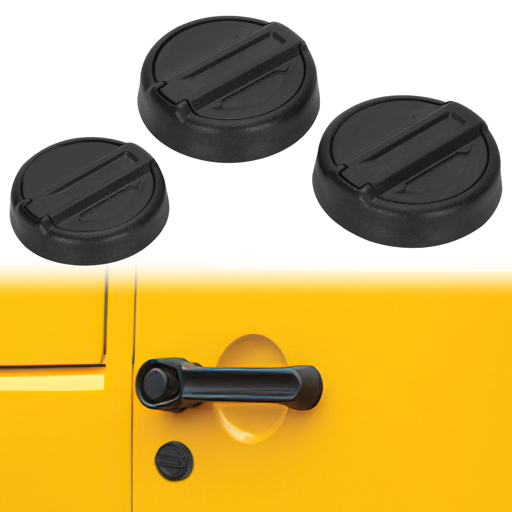 2025 Upgrade Strong Magnetic Keyhole Covers Compatible With 2018-2024 Jeep Wrangler Jl And Gladiator Jt, Keyhole Protection Keyhole Cover Door Lock Cover For Jeep 3 Year Warranty