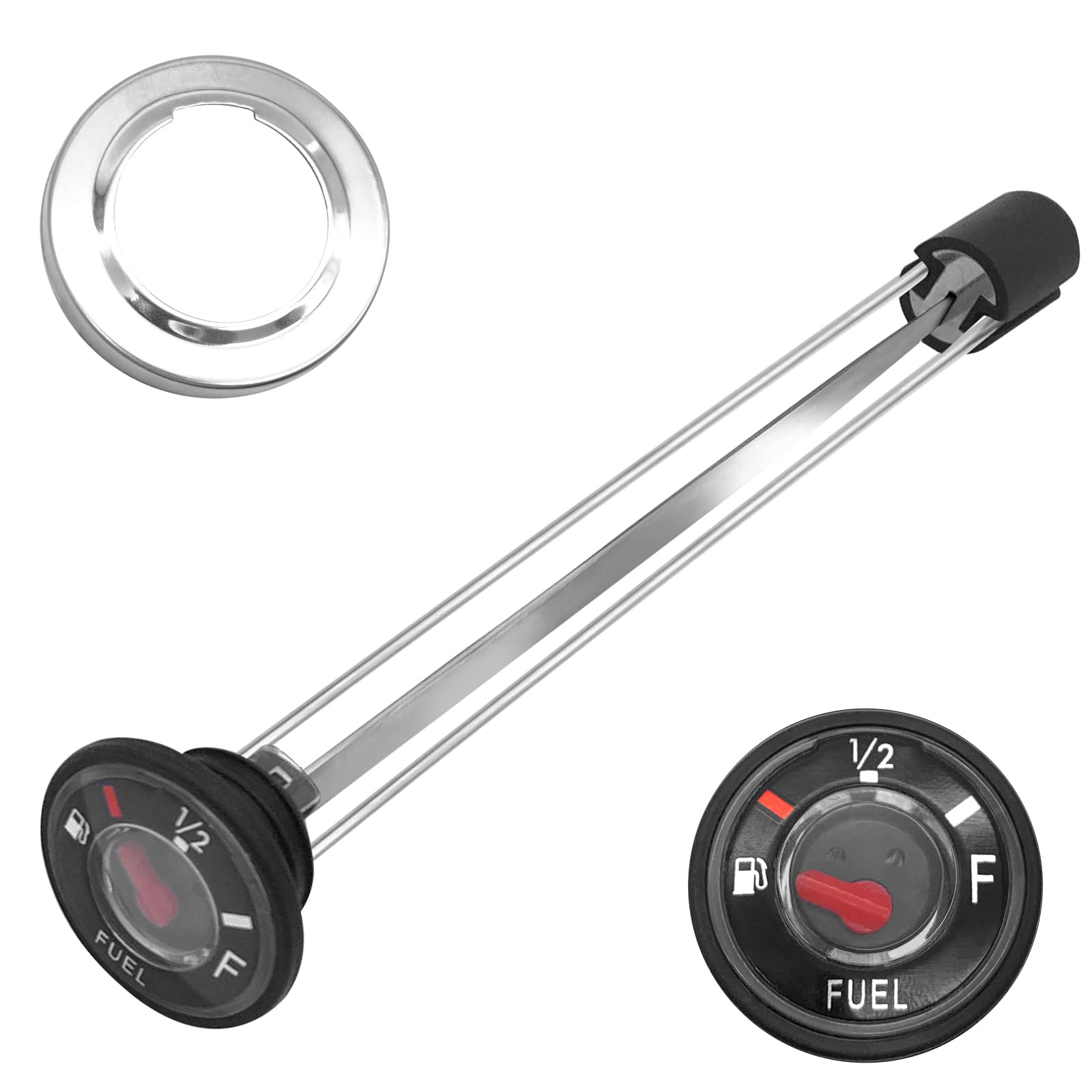 Fuel Gas Tank Level Gauge Meter Fuel Gas Cap For Kawasaki Prairie 360 Kvf360 Mule 3010 4000 4010 Kaf 620 950 (Oem# 52005-7501 52005-0738)