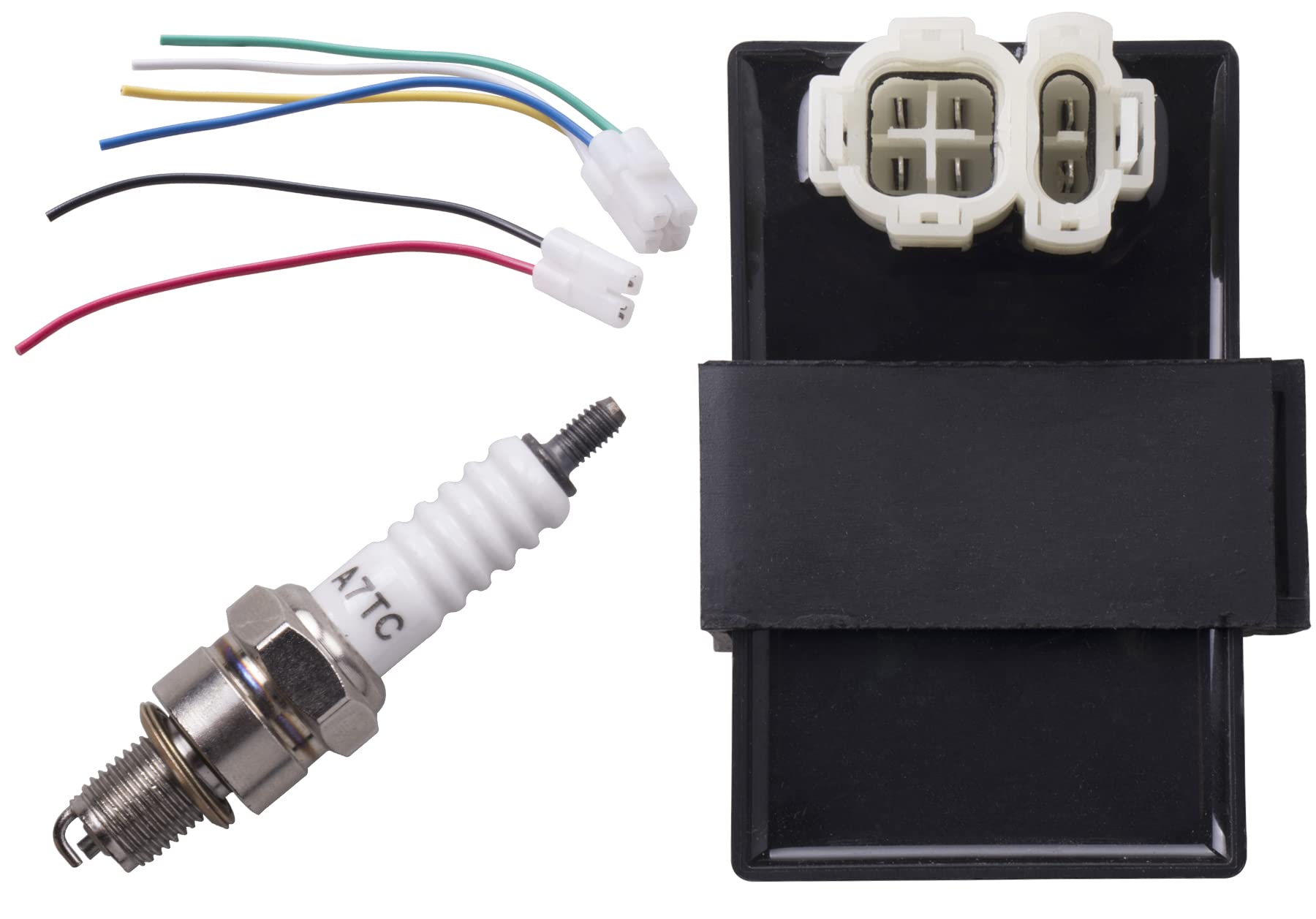 Jingke 6 Pin Dc Cdi Box For Gy6 4 Stroke 50Cc 125Cc 150Cc Scooter Moped Taotao Atv Quad Go Kart Bike (Dc-Gy6)