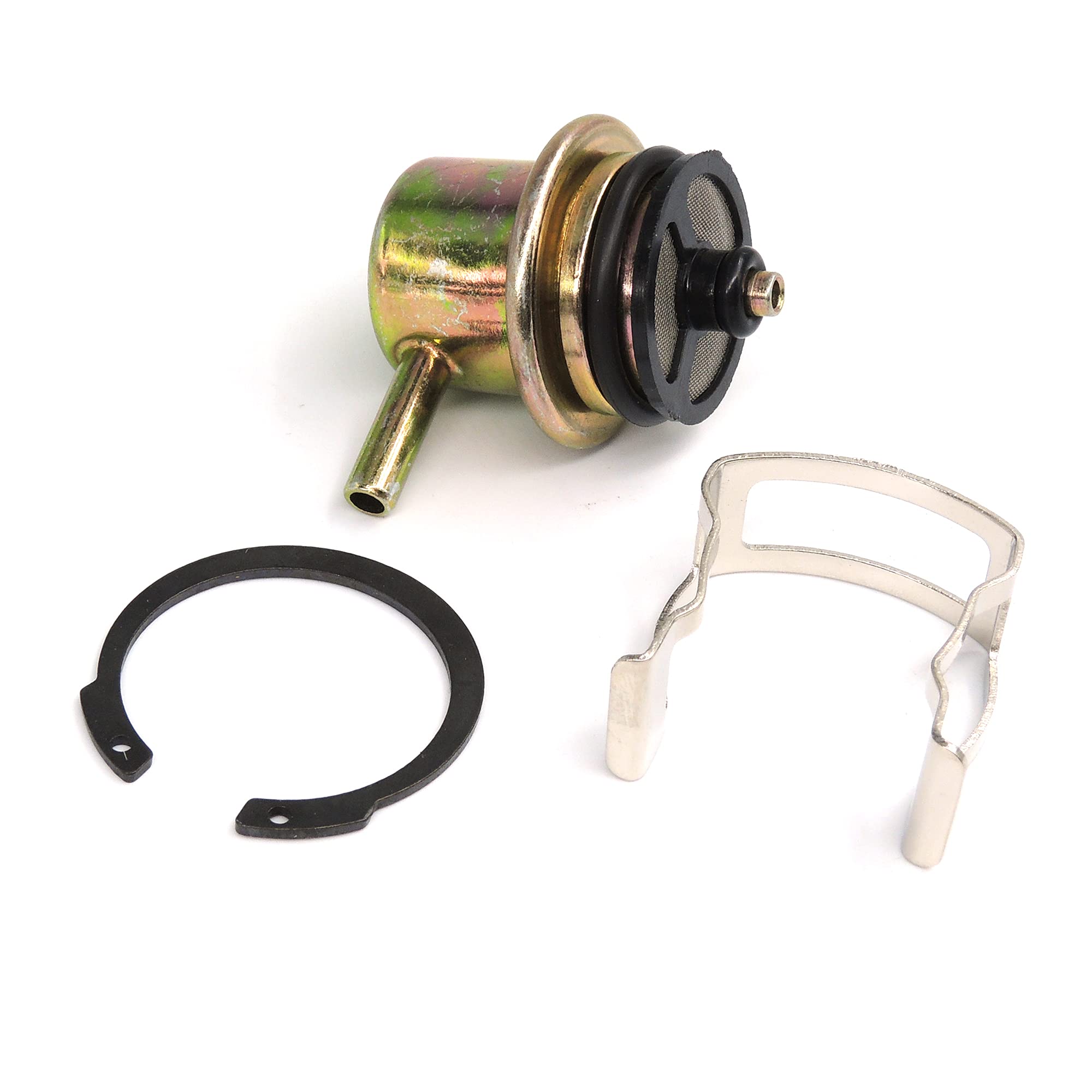 Hisport Fuel Injection Pressure Regulator - Kit With Clip And Snap Ring, 3.8Bar, Replaces 19236428, 2173299