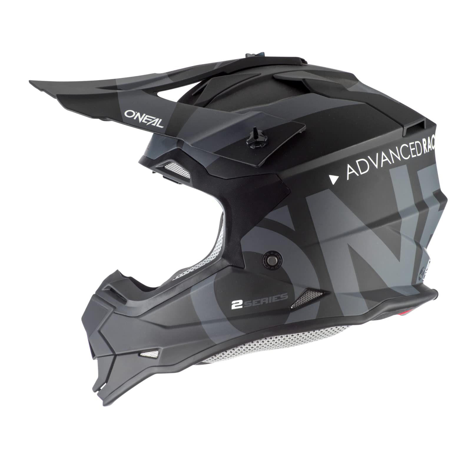 O'Neal - 0200-S13 2Series Adult Helmet, Slick (Black/Gray, Md)