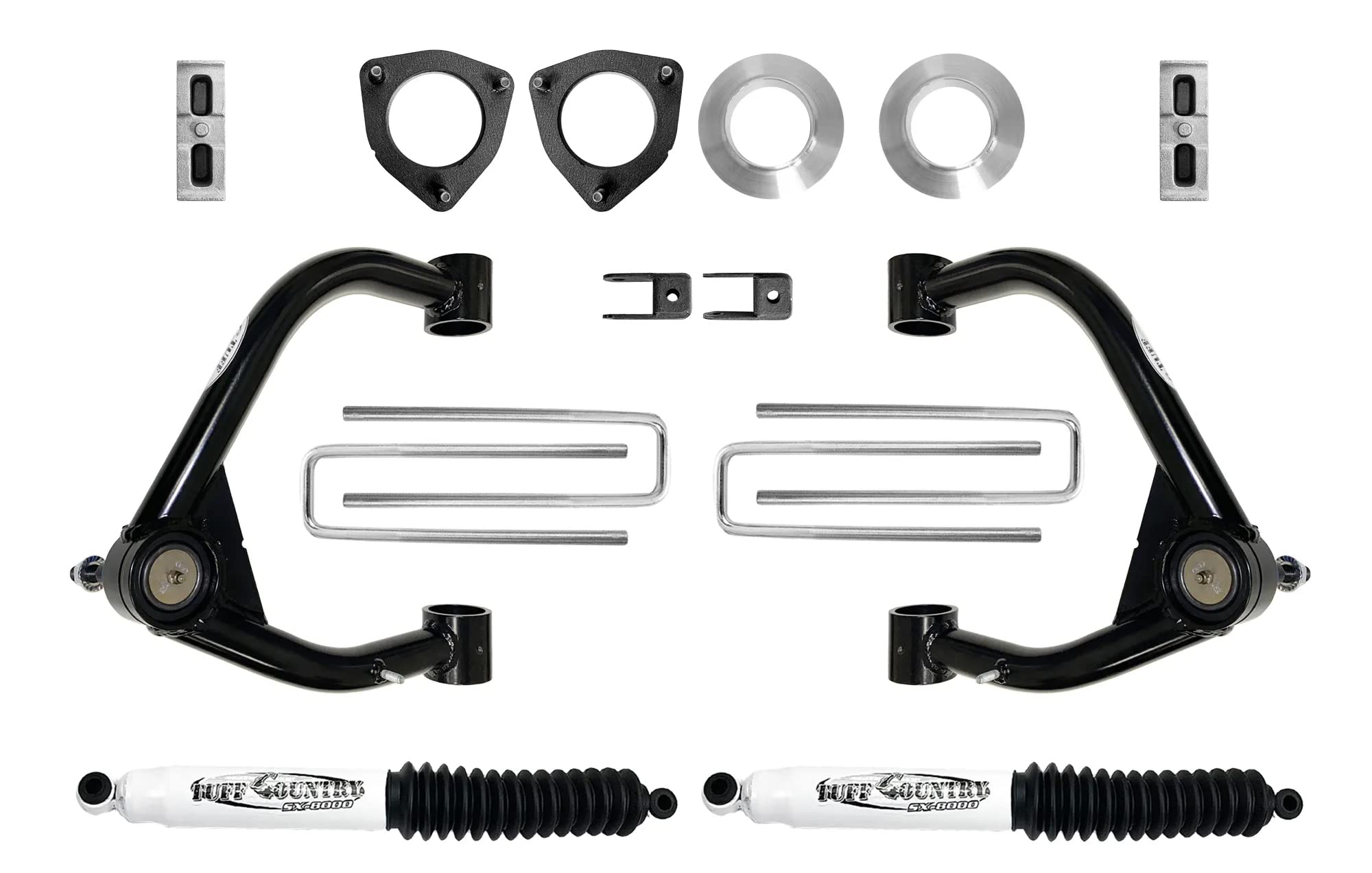 Tuff Country 14199Kn 4' Lift Kit With Upper Control Arms And Shocks Compatible With/Replacement For Chevy Silverado 1500 | Gmc Sierra 2019-2022