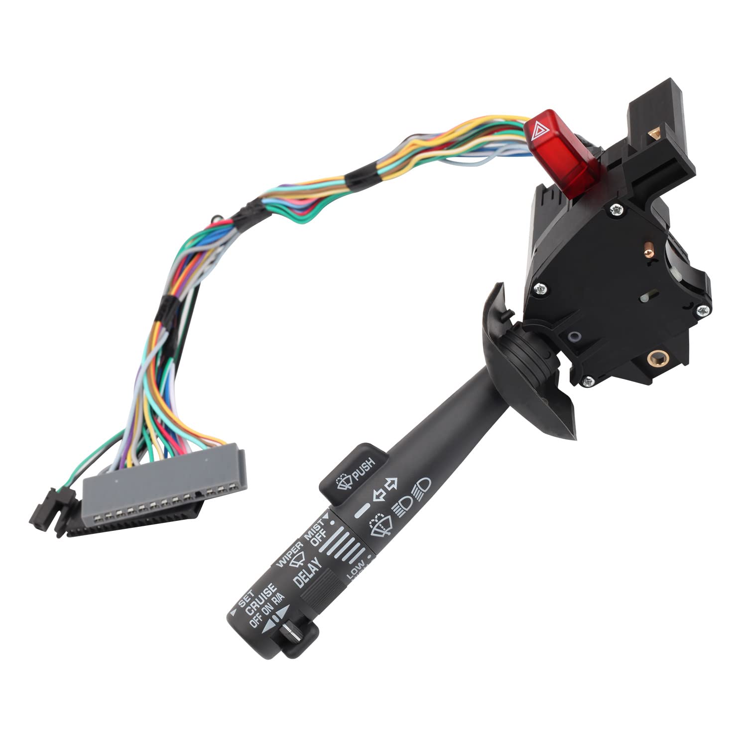 Multi-Function Combination Turn Signal, Wiper, Washers, Hazard Switch, Cruise Control Switch Compatible With 95-99 Tahoe Blazer Suburban K1500 - Replaces Oe# 26100985, 26036312, 2330814