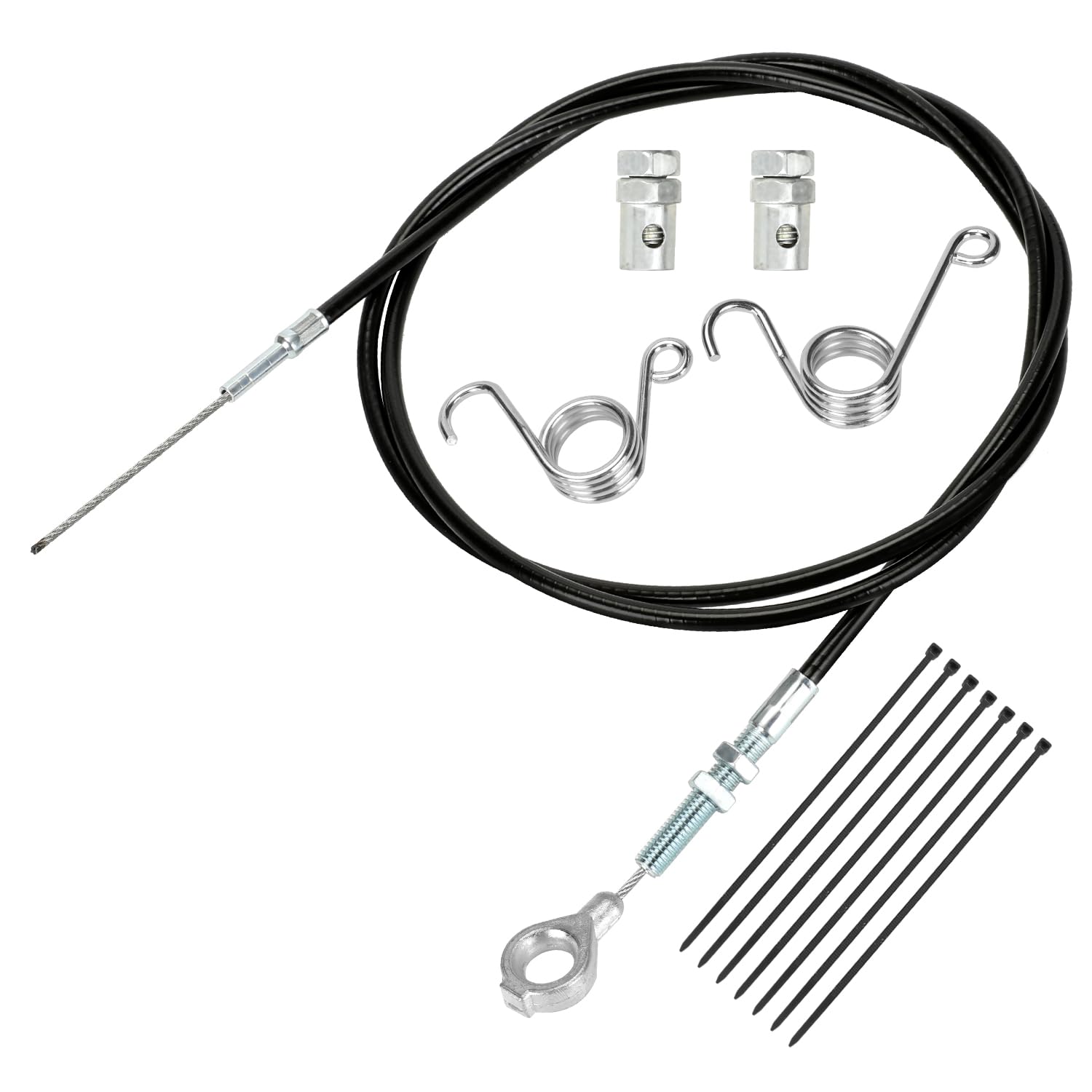 Hiaors 71 Inch Throttle Cable For Go Kart Predator 212Cc 196Cc Gx160 Gx200 6.5Hp Manco 8252-1390 Asw Kandi Yerf Dog Go Cart Parts With Throttle Pedal Brake And Return Spring Cable Stops