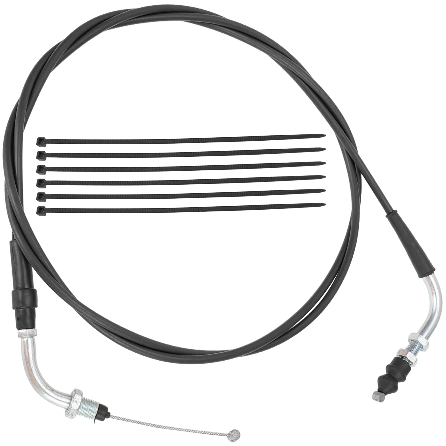 Yoxufa 78 Inch Throttle Cable For Gy6 50Cc 80Cc 90Cc 110Cc 125Cc 150Cc 139Qmb 157Qmj Scooter Tao Tao Vip Future Champion Ice Bear Jonway Roketa Wildfire Vespa Buggy Moped Atv Go Kart Motorcycle Parts