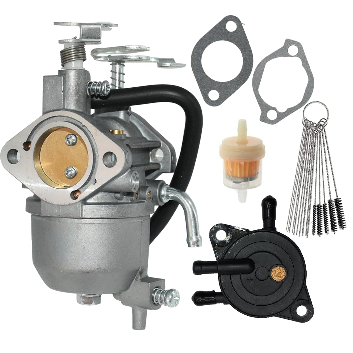 Rebuiman Carburetor For Kawasaki Mule 600 610 Sx Xc Sc 4X4 Kaf400 Kaf400B Kaf400A Kaf400C Kaf400E Kaf400D Carb Replaces 15003-2943 15004-0953 With Fuel Pump