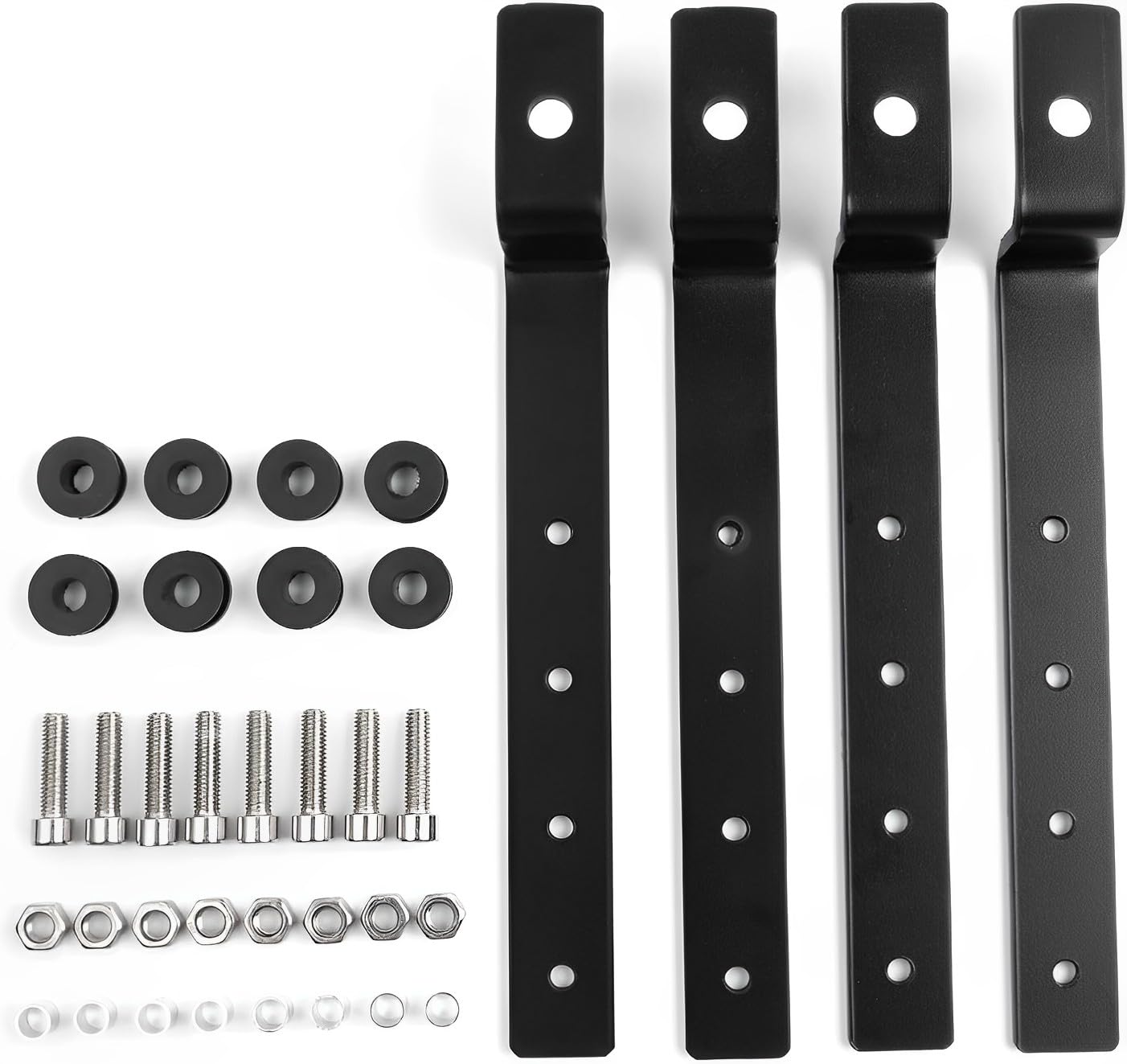 Vpzmt Motorcycle Universal Saddlebag Mounting Bracket, Heavy Duty Adjustable Hard Saddle Bag Mounting Bracket Kit Fits For Harley, Honda, Suzuki, Kawasaki Motorcycle Cruiser