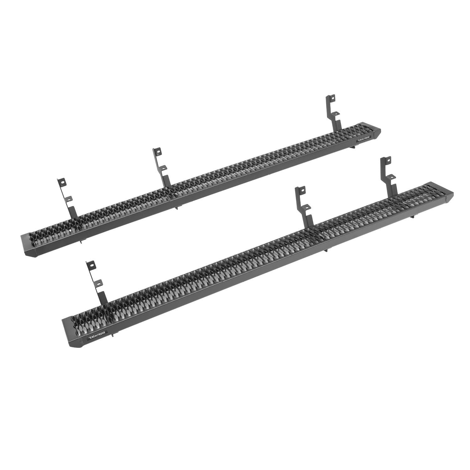 N-Fab Growler Steps For Ram | Cab Length, Rust-Proof Aluminum, Textured Black | Gfd20Cc-Tx | Fits 2019-2024 Ram 2500/3500 (New Body Style) Crew Cab All Beds, Srw/Drw Gas/Diesel