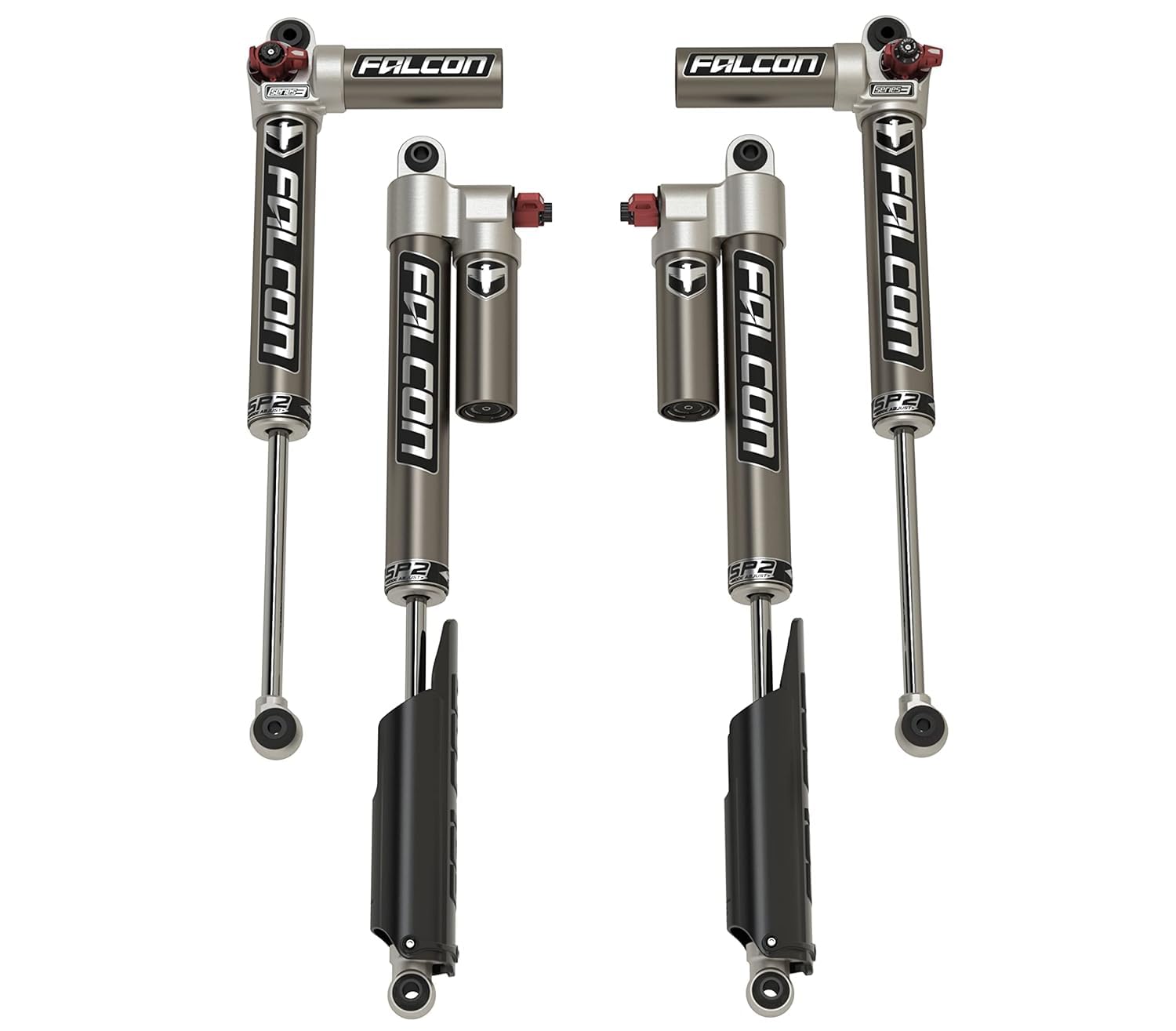 Jt Falcon Sp2 3.3 Fast Adjust Piggyback Shocks (3.5-4.5” Lift)