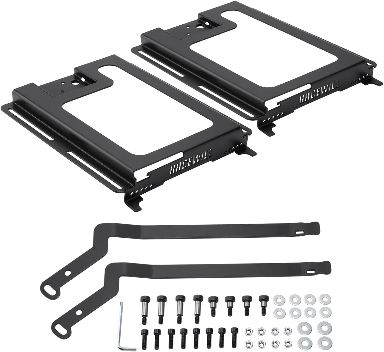 Racewill 2 Pack Utv Seat Bases: Lower And Recline Seat Base Accessories | Compatible With Polaris Rzr 800/900, S 1000, Xp 1000, Xp Turbo, Turbo S, Rs1