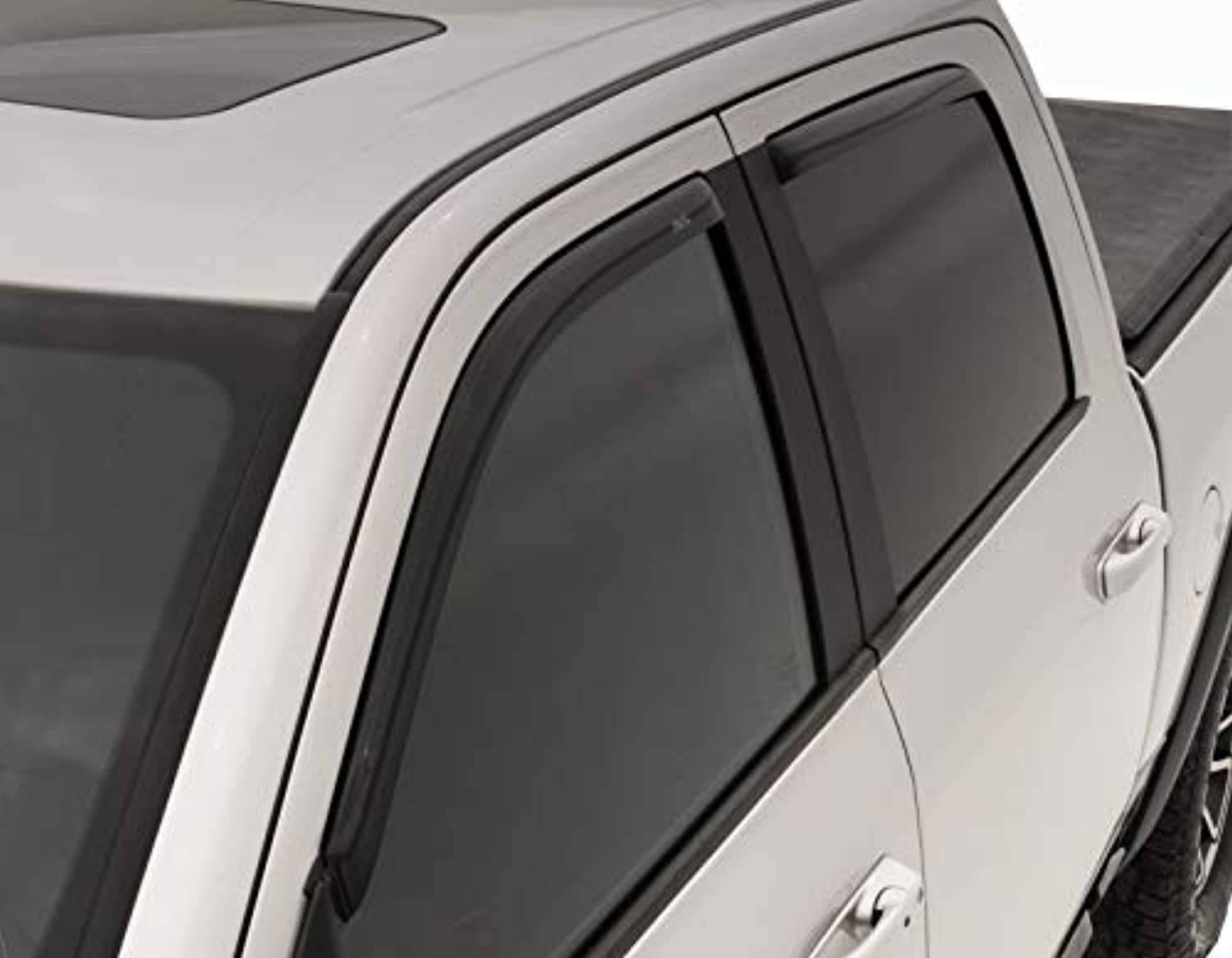 Auto Ventshade [Avs] In-Channel Ventvisor / Window Deflectors | Fits 2017 - 2024 Jeep Compass (New Body Style), 4 Pcs. | Smoke - 194346