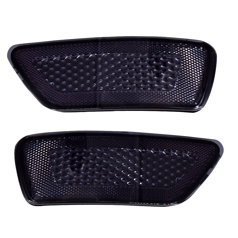 Culmkari Black Rear Bumper Trim Reflector Lights Fits For 2012-2018 Jeep Grand Cherokee 2012-2020 Dodge Journey 2013-2017 Jeep Lx-035-2 0